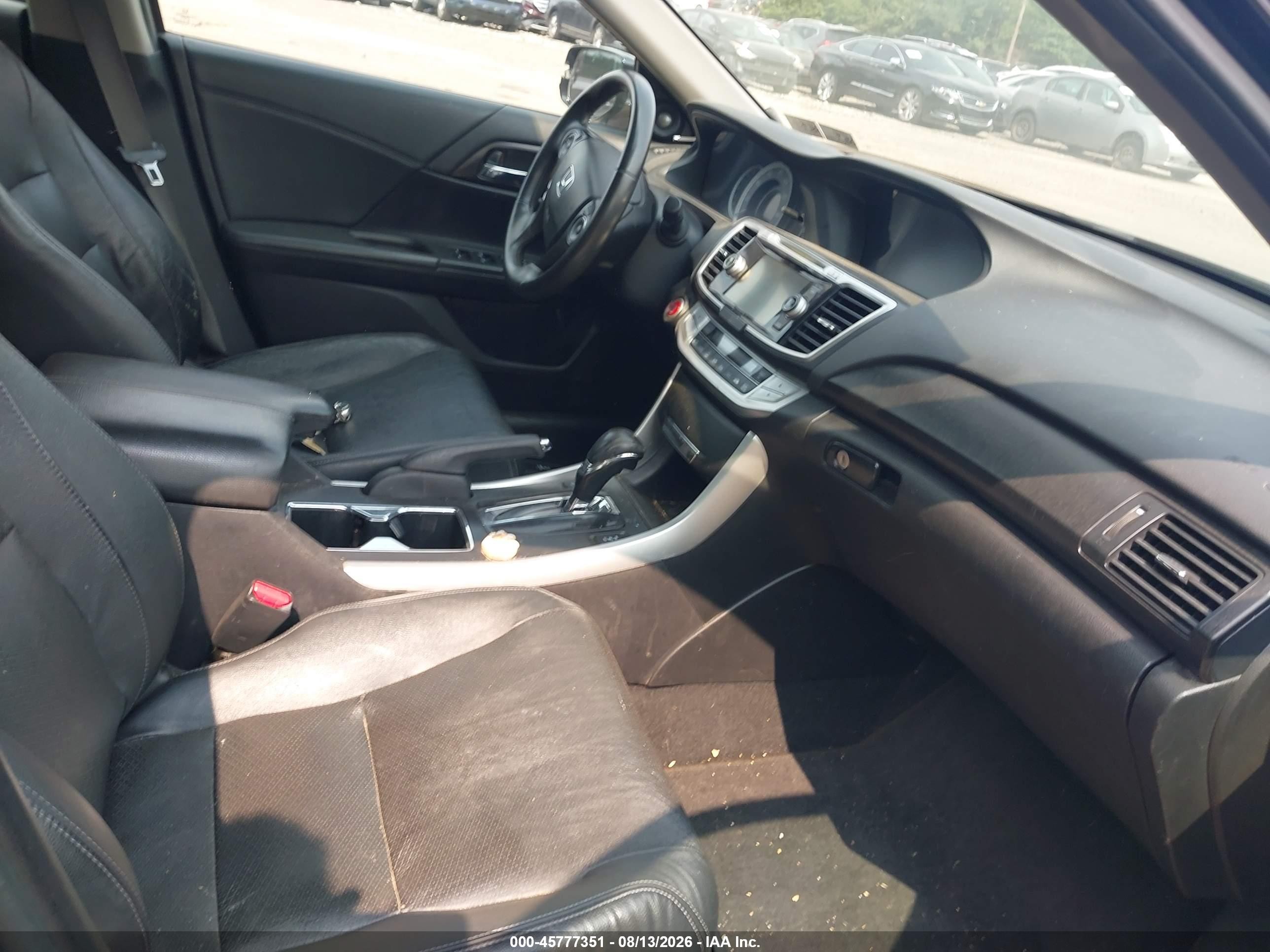 2015 Honda Accord Ex-l V-6 Black vin: 1HGCR3F86FA037012