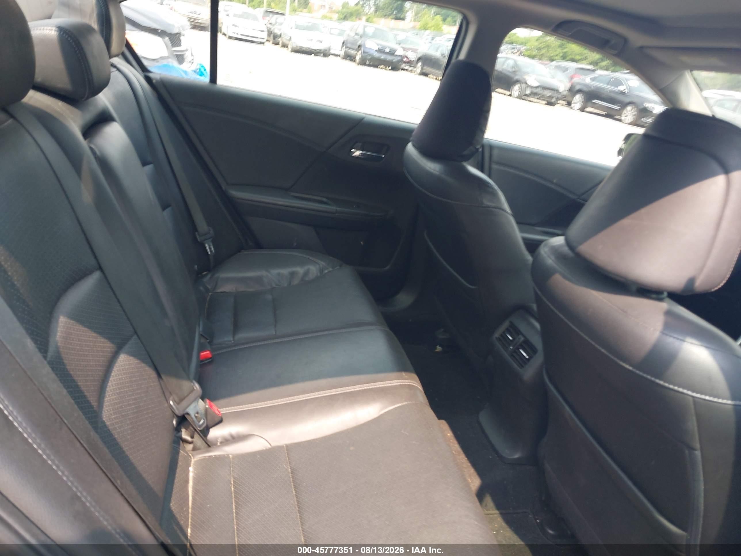 2015 Honda Accord Ex-l V-6 Black vin: 1HGCR3F86FA037012
