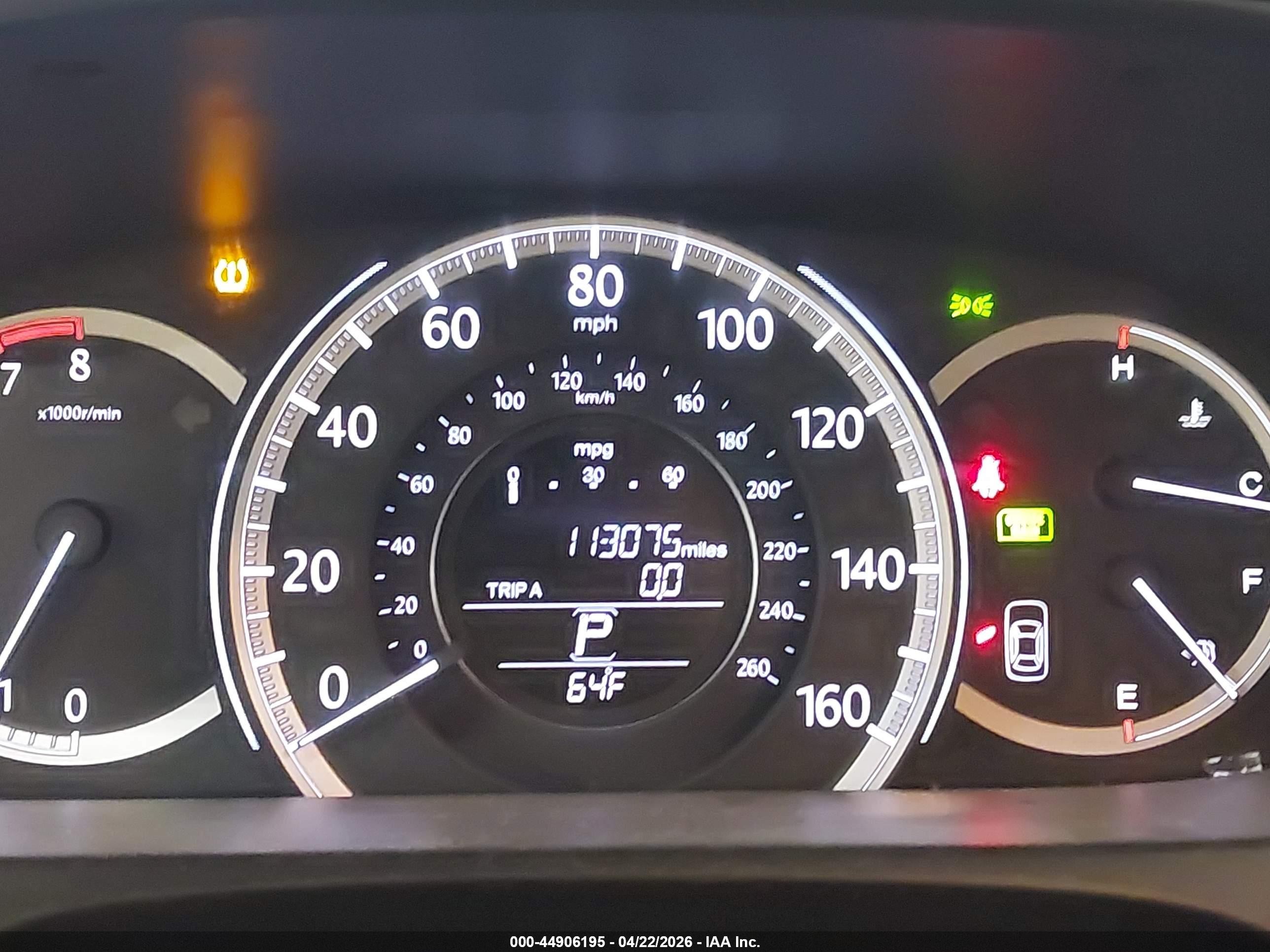 2013 Honda Accord Ex-l V-6 White vin: 1HGCR3F87DA000175