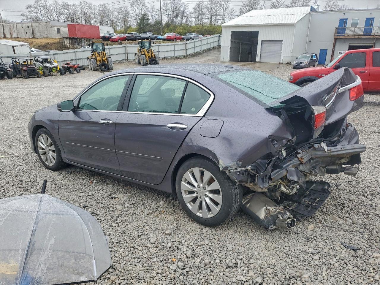 2013 Honda Accord Exl Gray vin: 1HGCR3F87DA003237