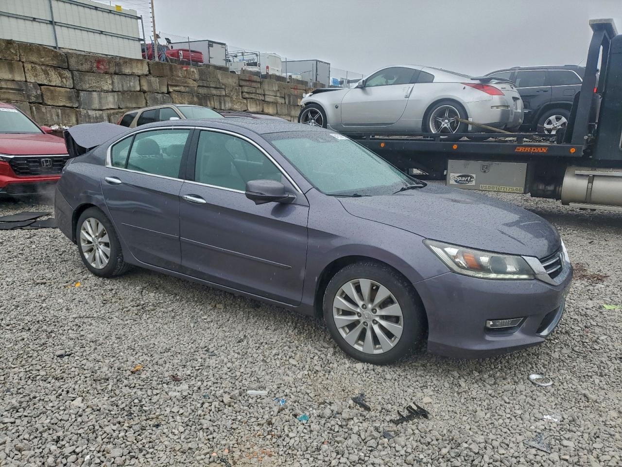 2013 Honda Accord Exl Gray vin: 1HGCR3F87DA003237