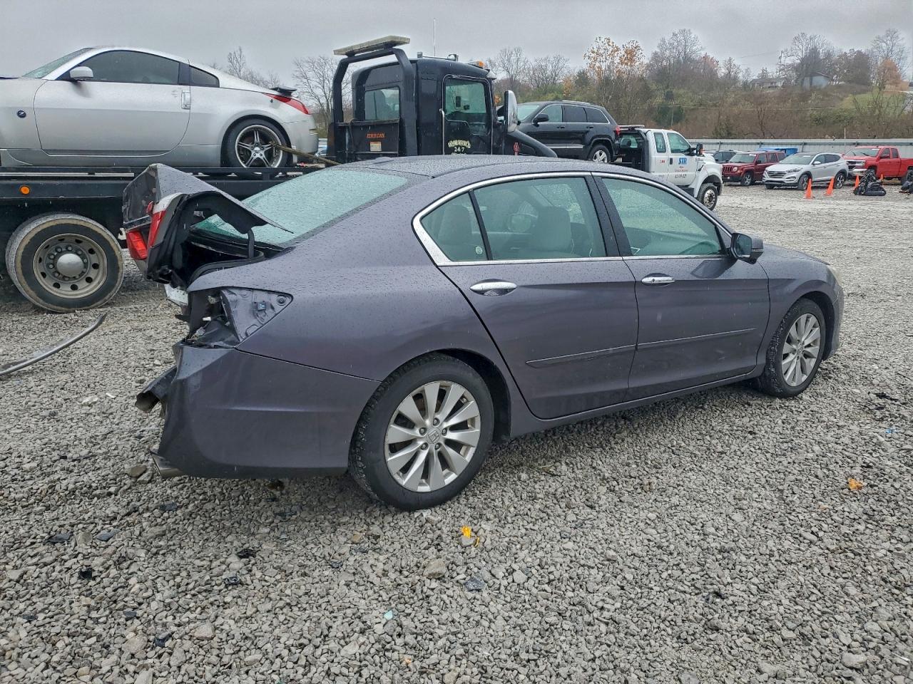 2013 Honda Accord Exl Gray vin: 1HGCR3F87DA003237