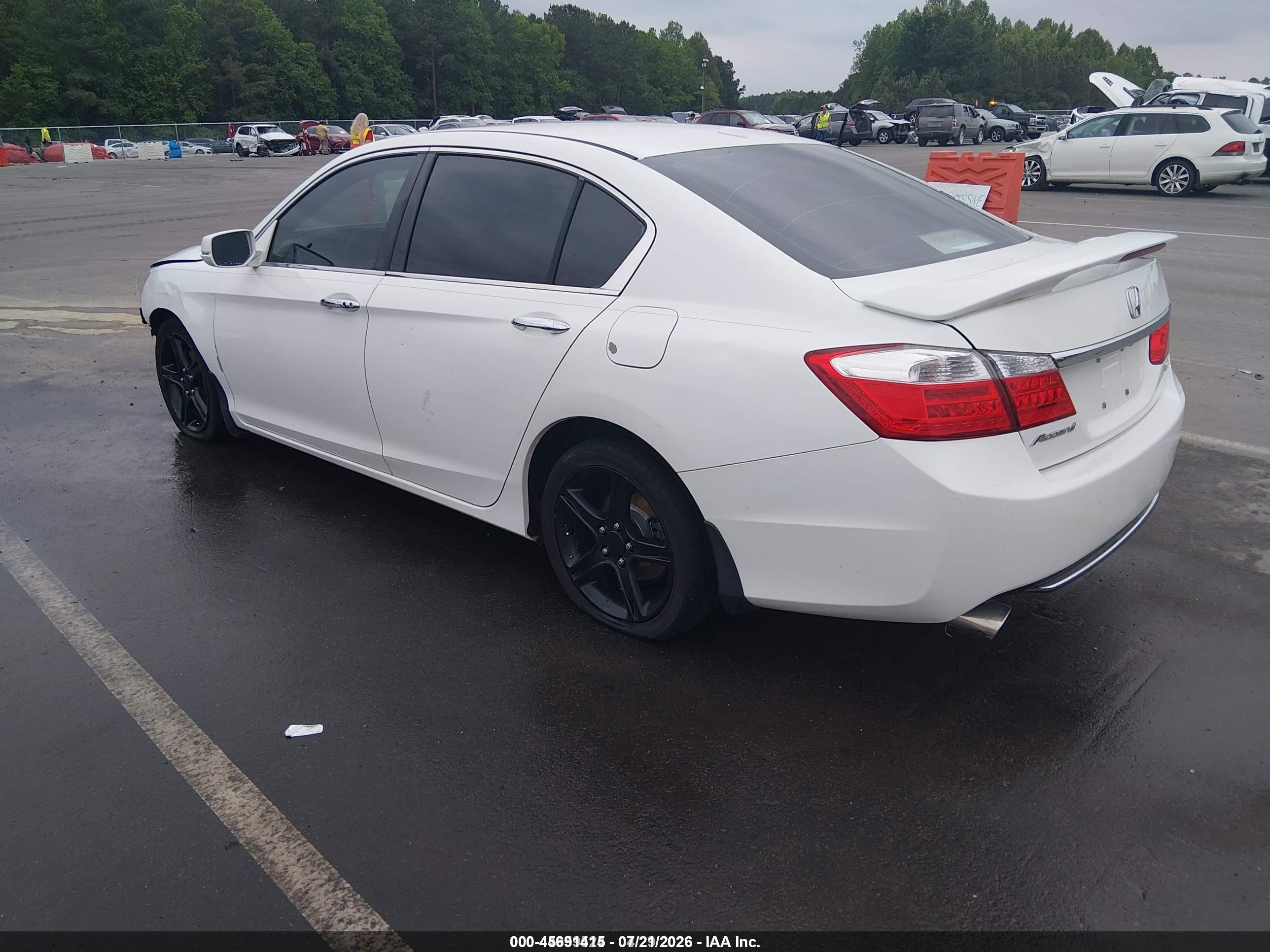 2013 Honda Accord Ex-l V-6 Белый vin: 1HGCR3F87DA006333