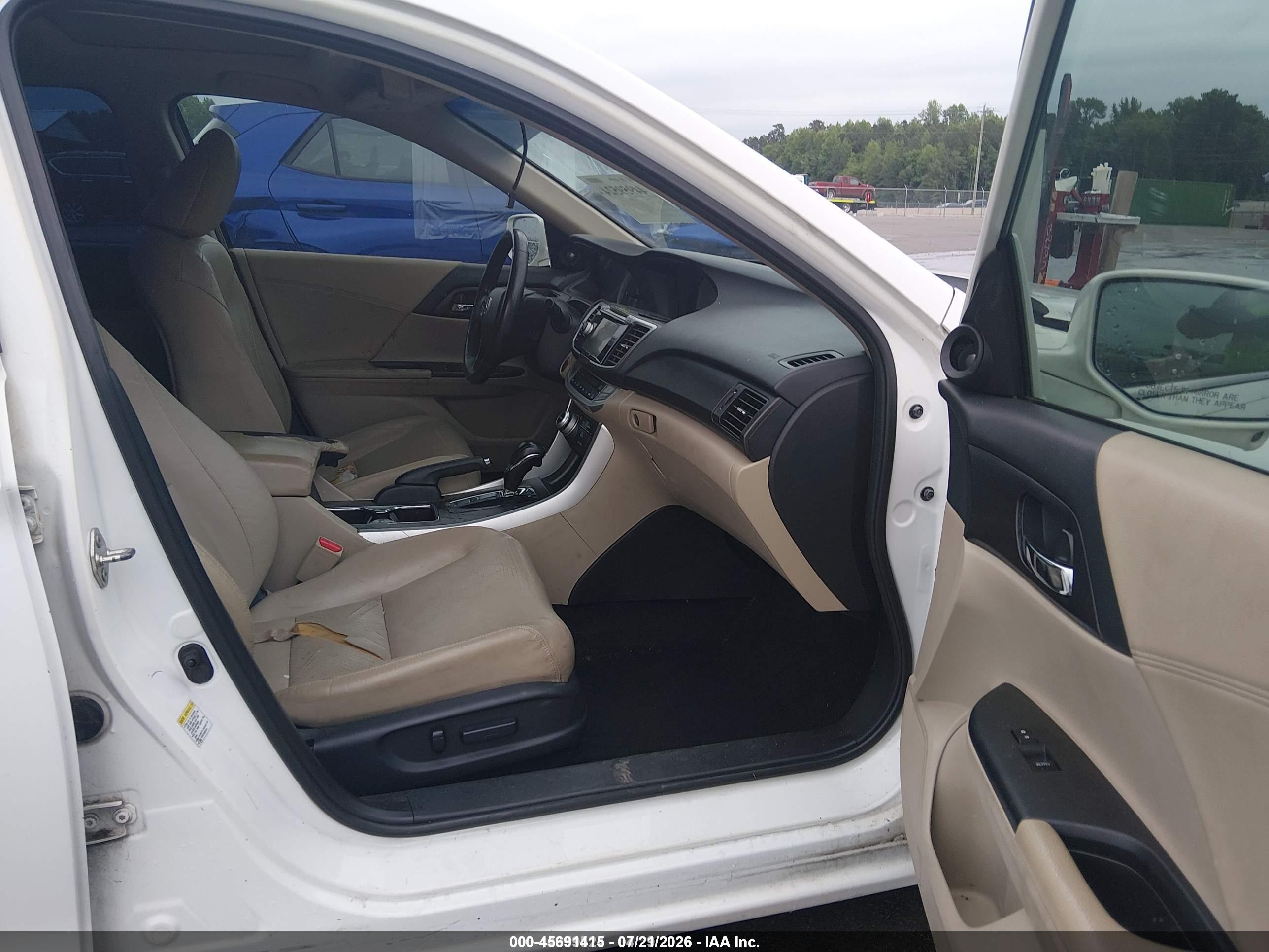 2013 Honda Accord Ex-l V-6 Белый vin: 1HGCR3F87DA006333
