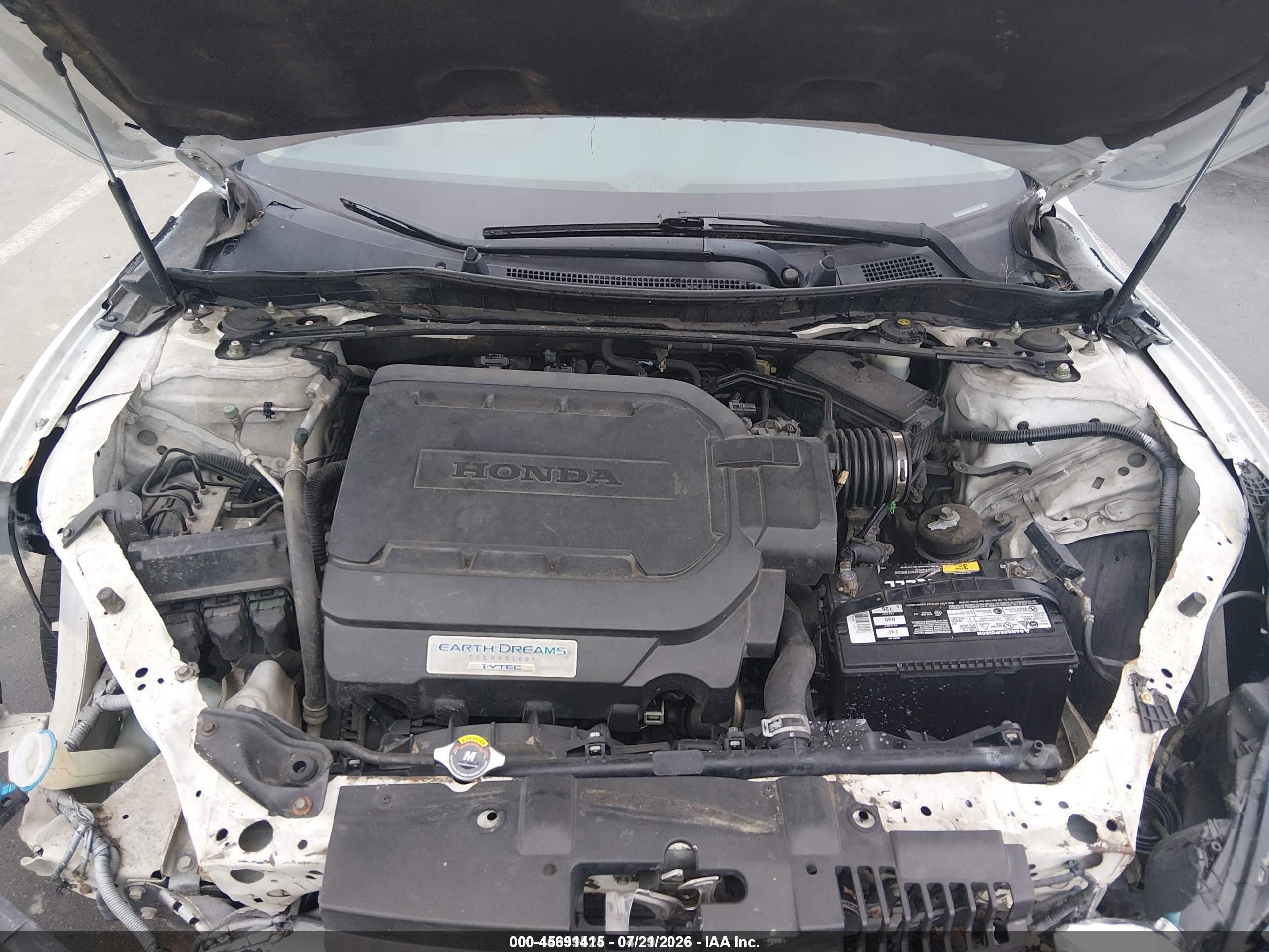 2013 Honda Accord Ex-l V-6 Белый vin: 1HGCR3F87DA006333