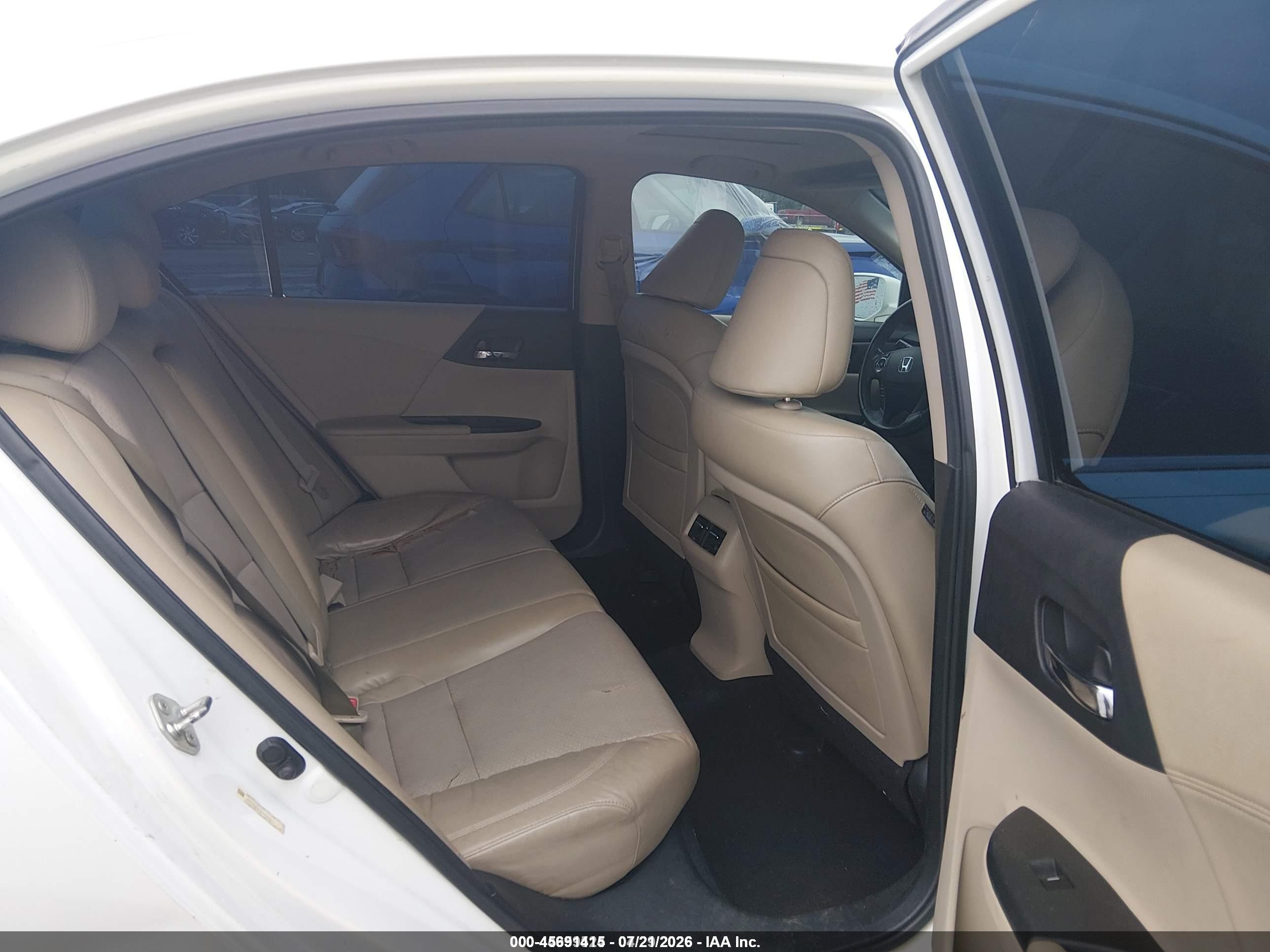 2013 Honda Accord Ex-l V-6 Белый vin: 1HGCR3F87DA006333