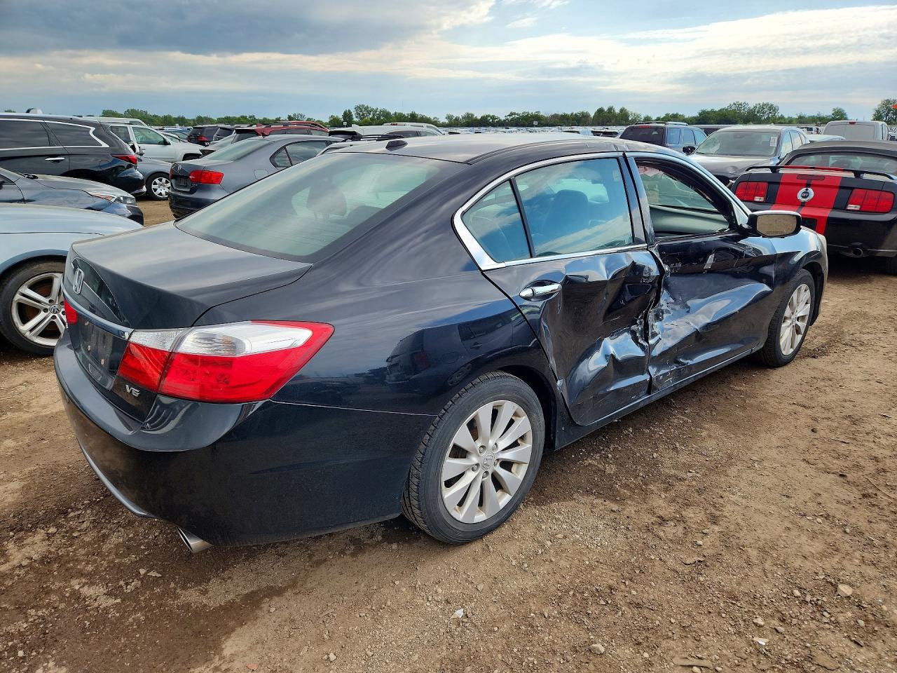 2013 Honda Accord Exl Black vin: 1HGCR3F87DA007031