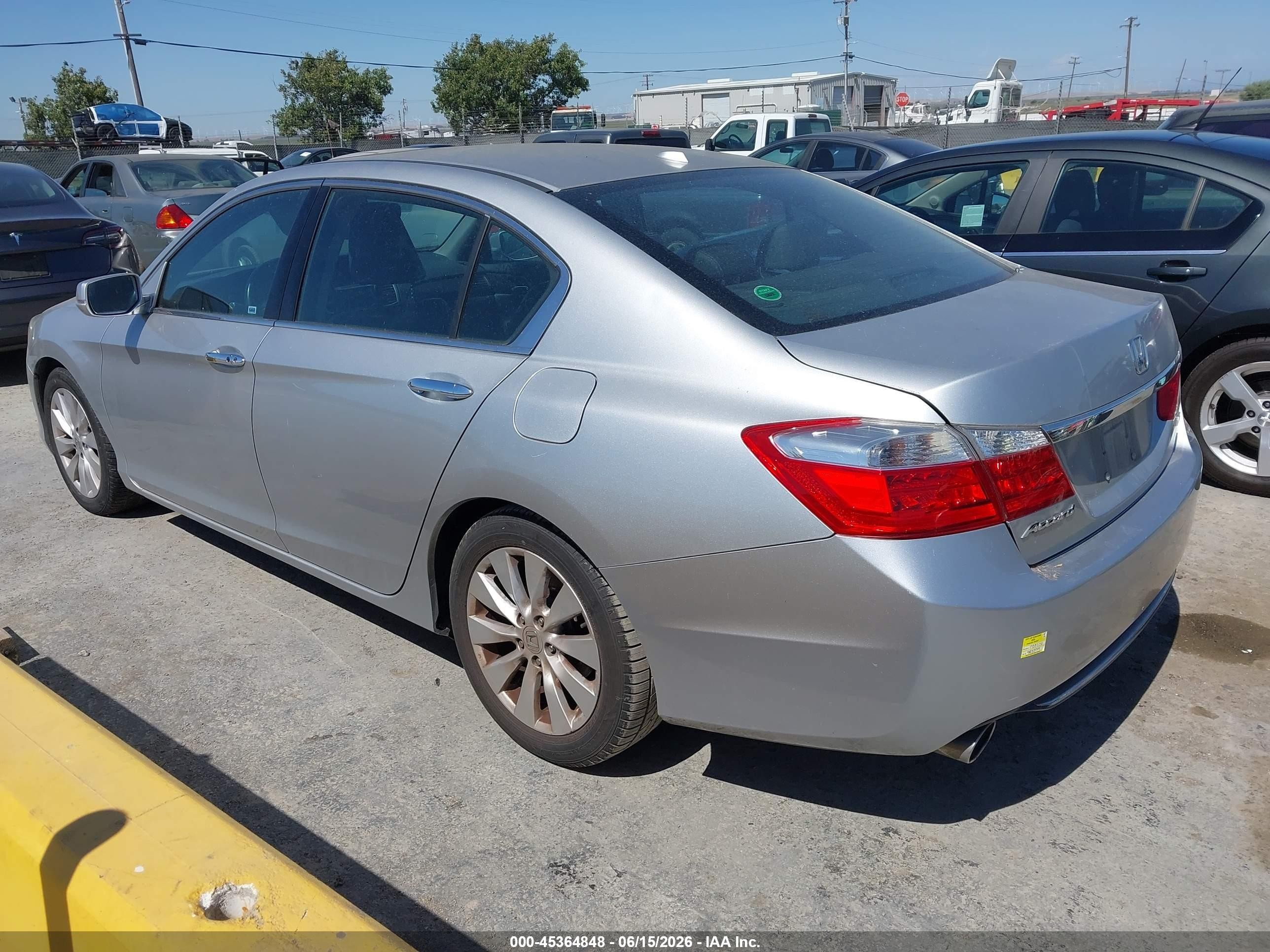 2013 Honda Accord Ex-l V-6 Gray vin: 1HGCR3F87DA010639