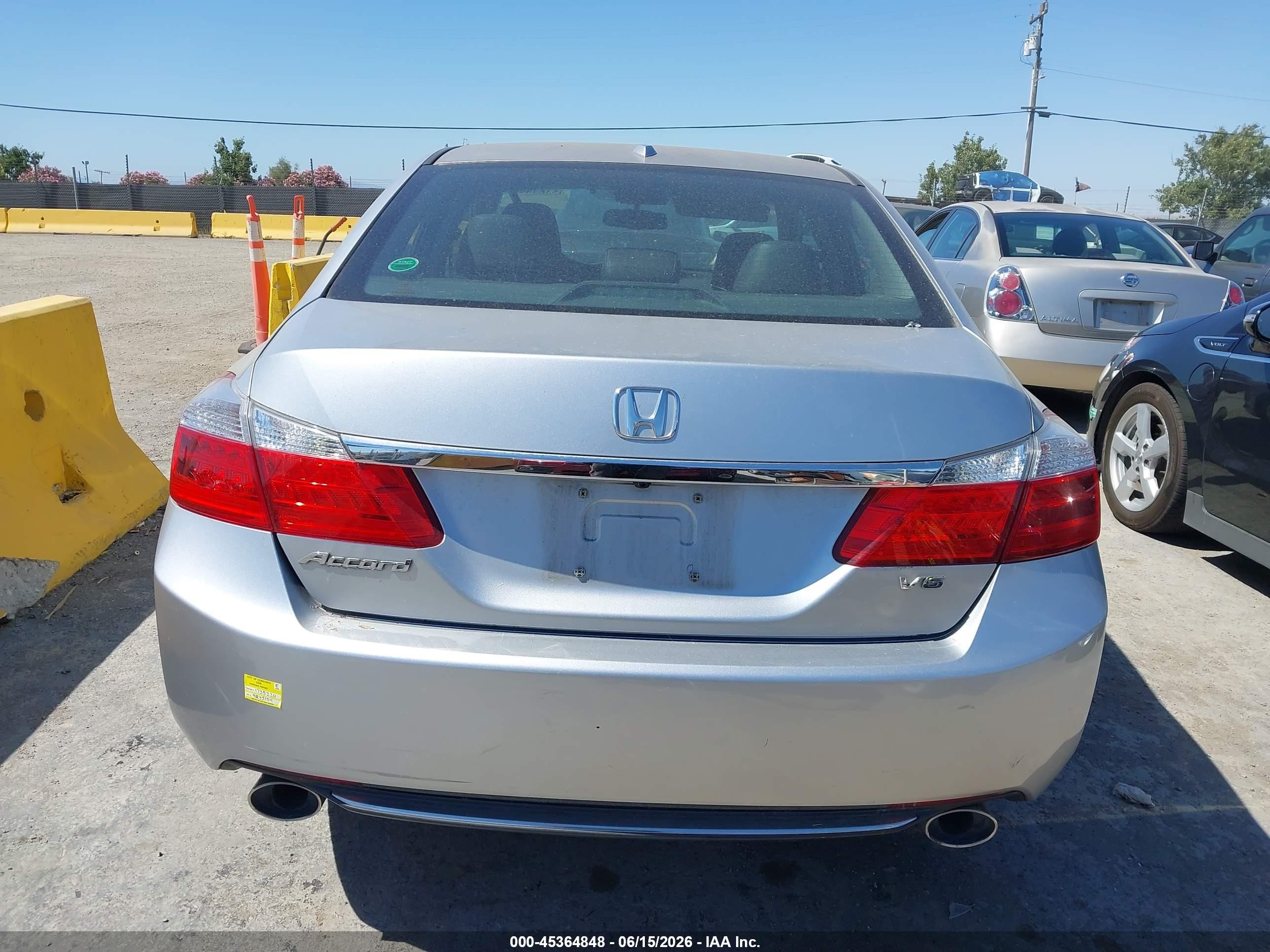 2013 Honda Accord Ex-l V-6 Gray vin: 1HGCR3F87DA010639