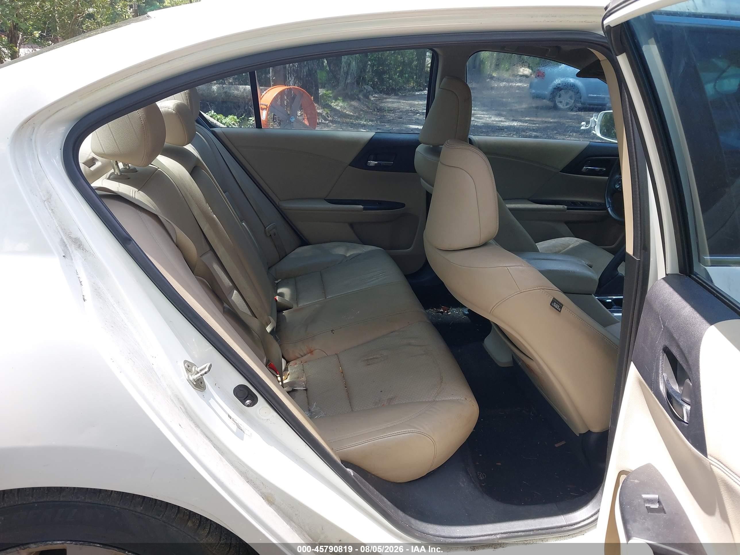 2013 Honda Accord Ex-l V-6 Белый vin: 1HGCR3F87DA013640