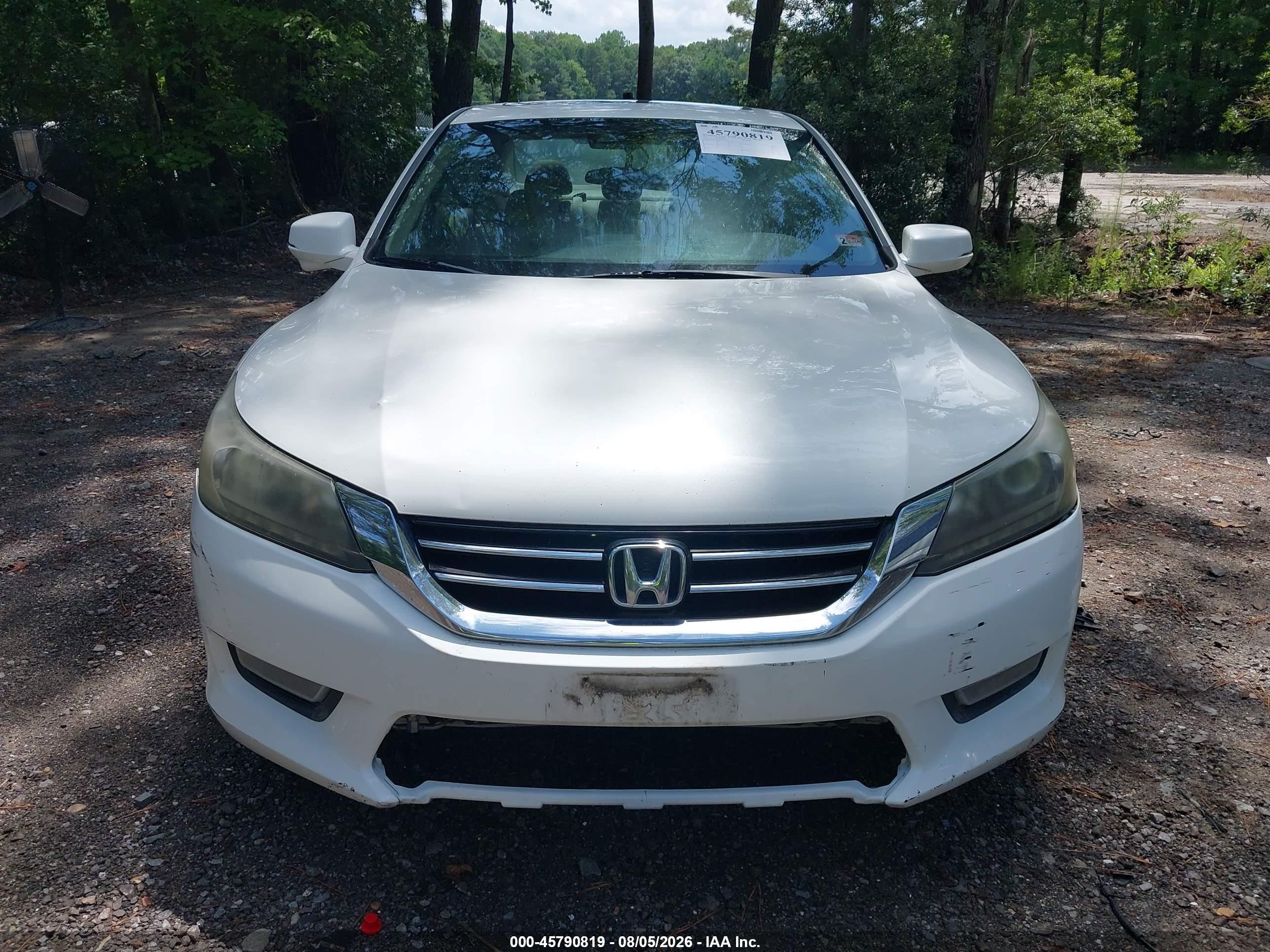 2013 Honda Accord Ex-l V-6 Белый vin: 1HGCR3F87DA013640