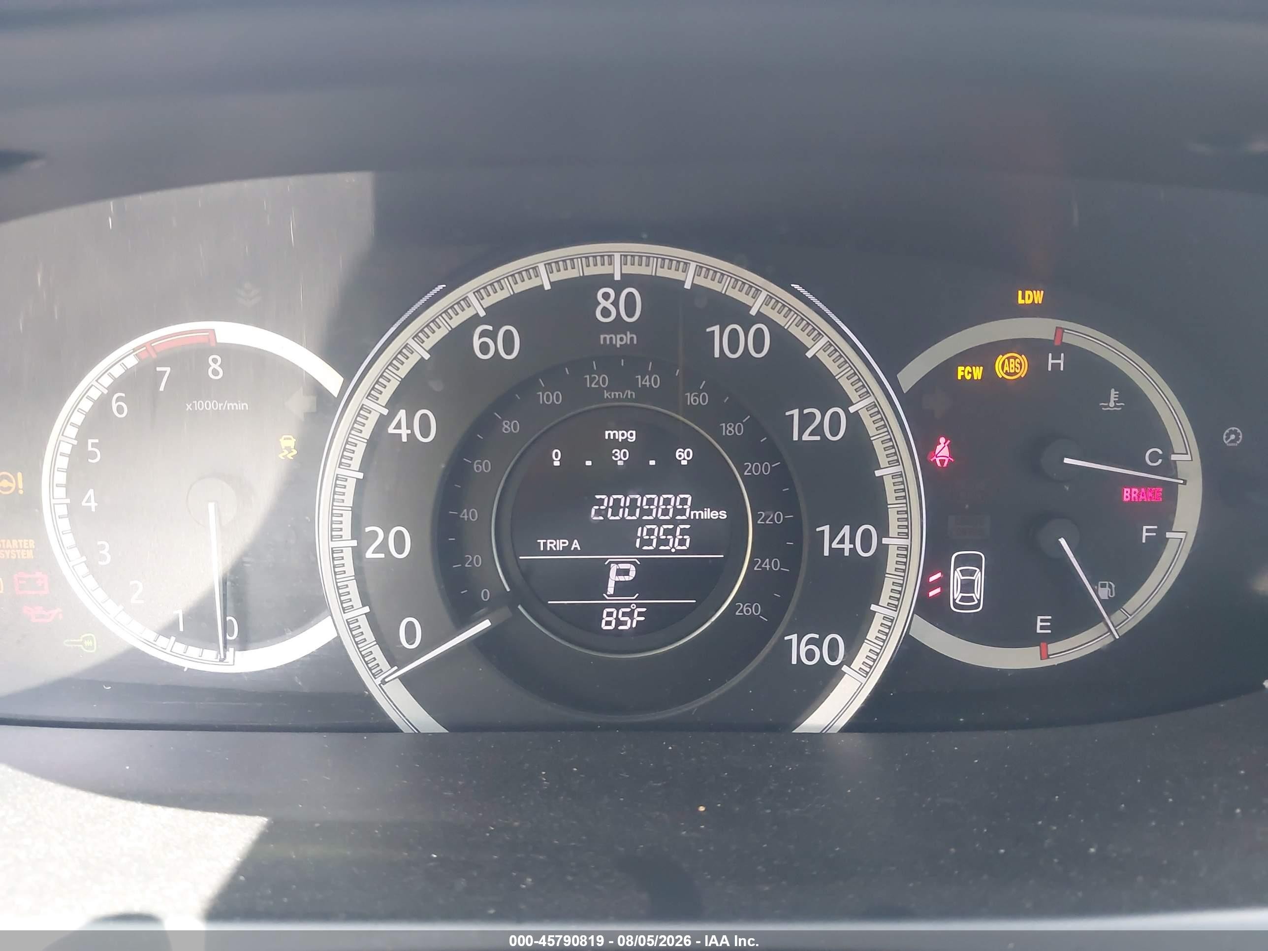 2013 Honda Accord Ex-l V-6 Белый vin: 1HGCR3F87DA013640