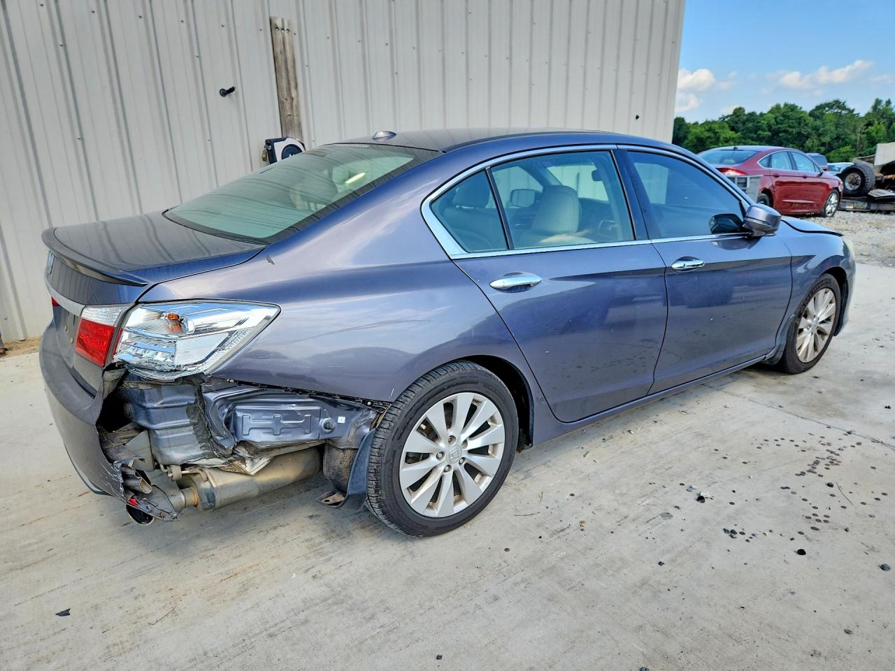 2013 Honda Accord Exl Серый vin: 1HGCR3F87DA015436