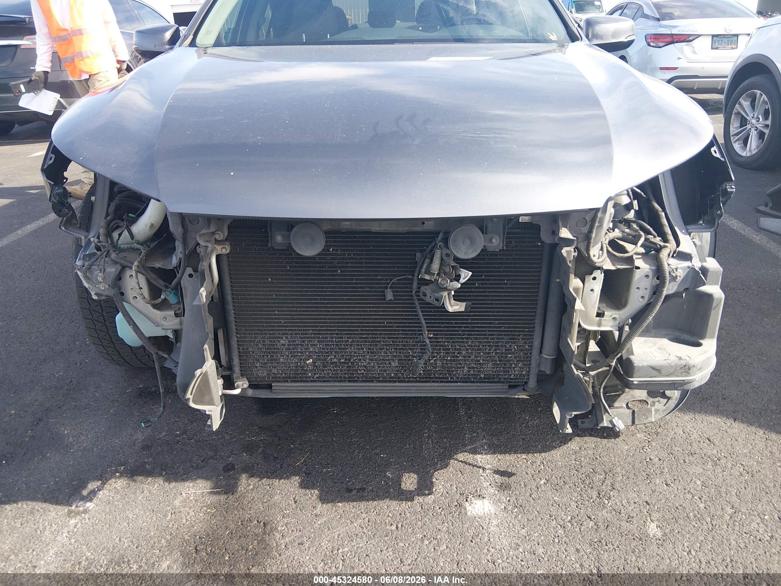 2013 Honda Accord Ex-l V-6 Gray vin: 1HGCR3F87DA027392