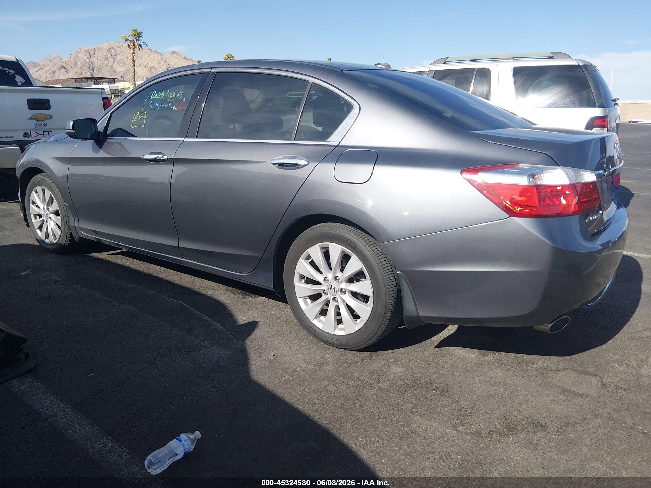 2013 Honda Accord Ex-l V-6 Gray vin: 1HGCR3F87DA027392