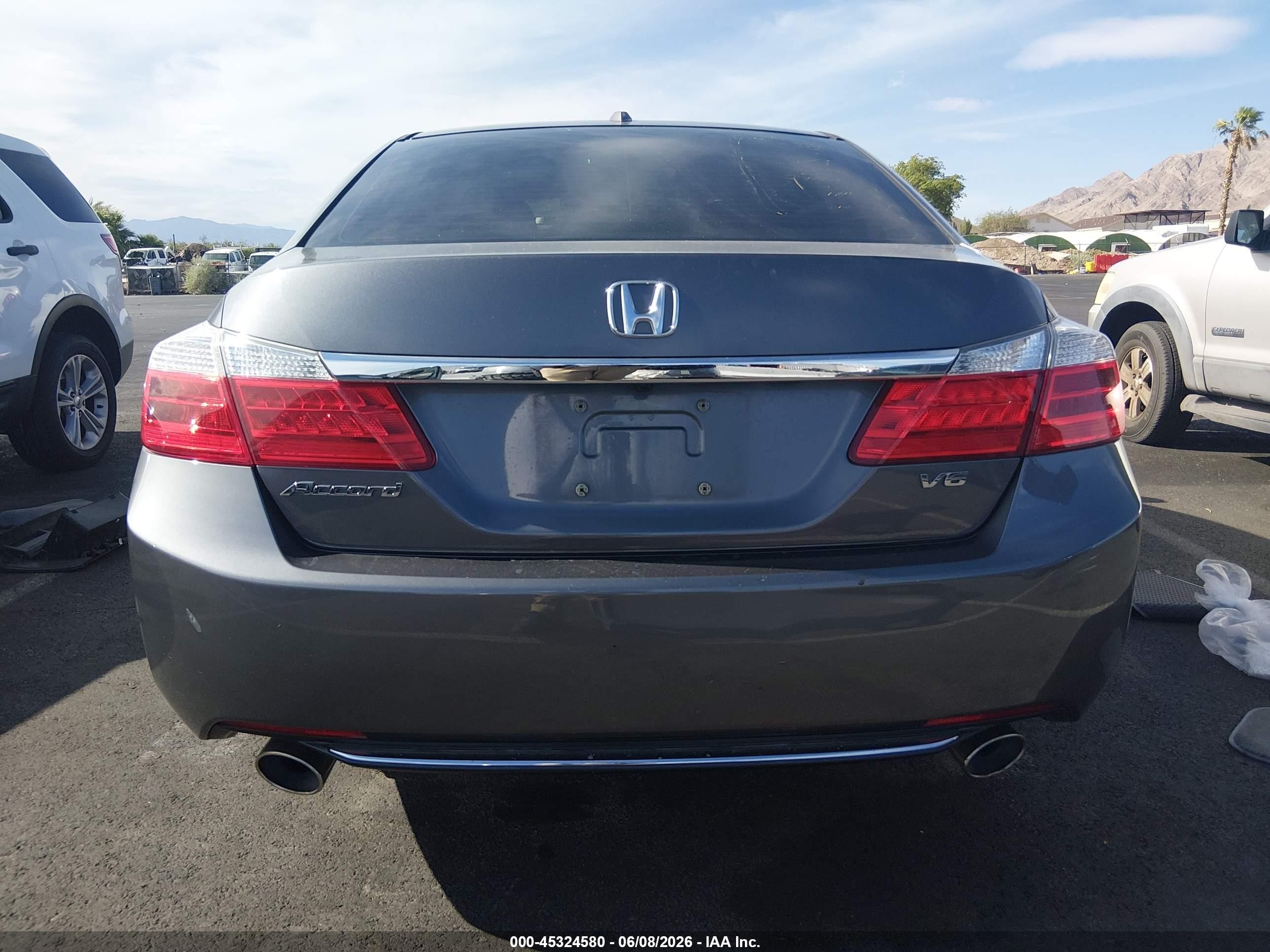 2013 Honda Accord Ex-l V-6 Gray vin: 1HGCR3F87DA027392
