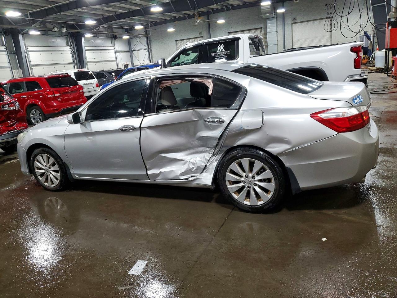 2013 Honda Accord Exl Silver vin: 1HGCR3F87DA034262