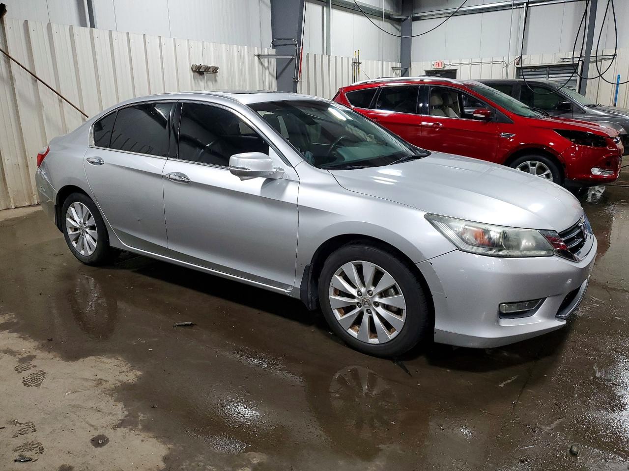 2013 Honda Accord Exl Silver vin: 1HGCR3F87DA034262