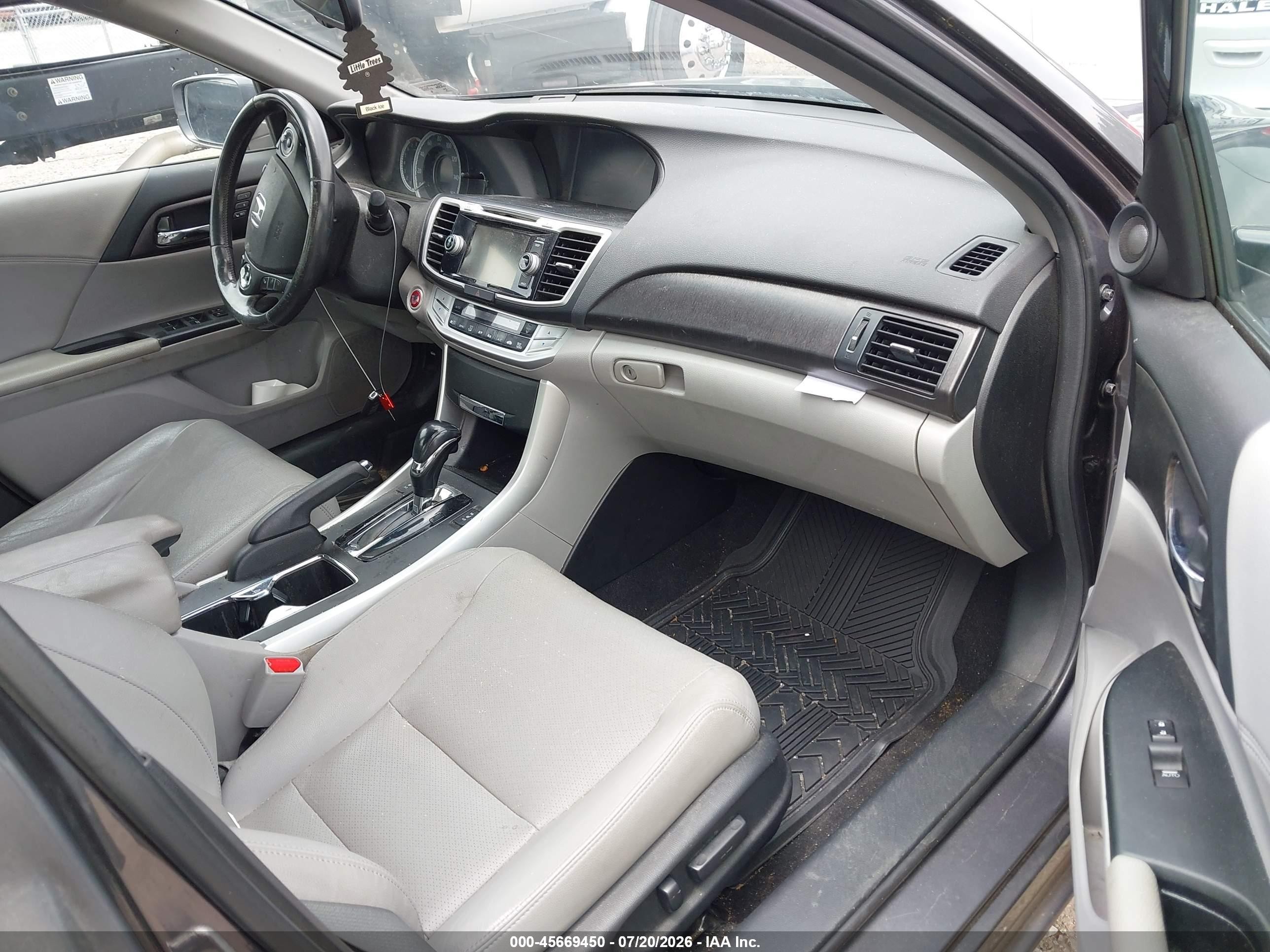 2013 Honda Accord Ex-l V-6 Gray vin: 1HGCR3F87DA042359