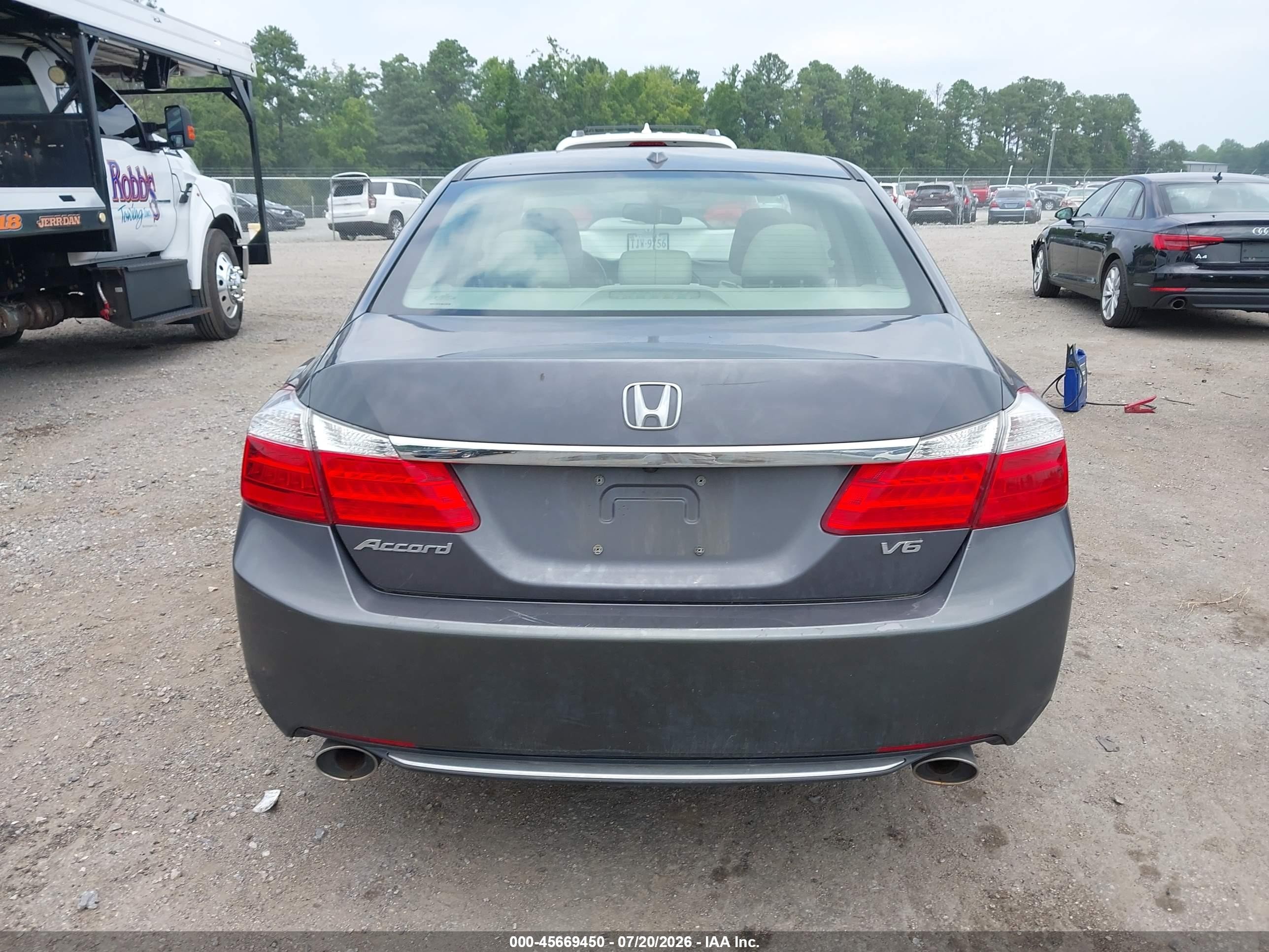 2013 Honda Accord Ex-l V-6 Gray vin: 1HGCR3F87DA042359