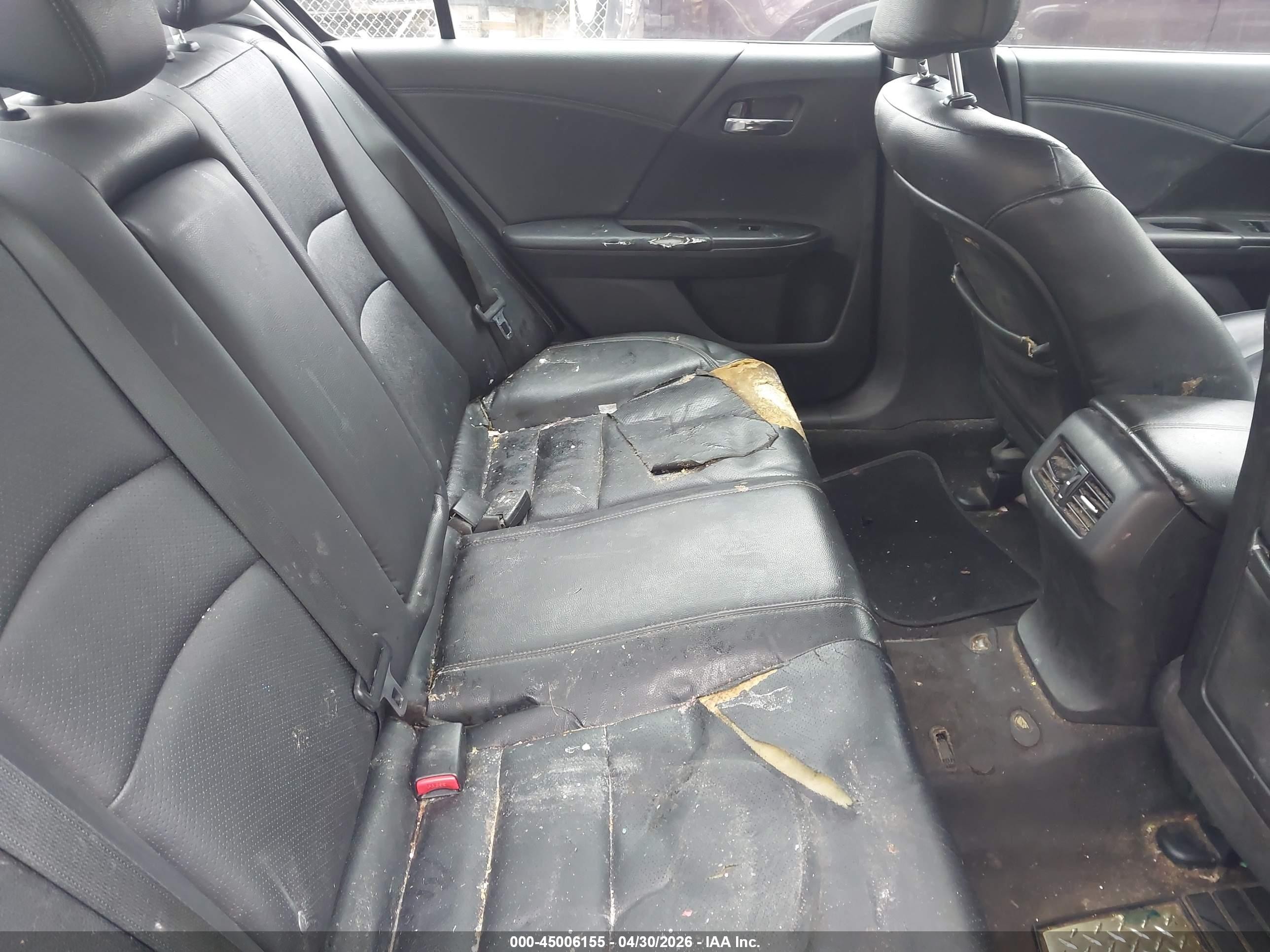 2013 Honda Accord Ex-l V-6 Black vin: 1HGCR3F87DA047691
