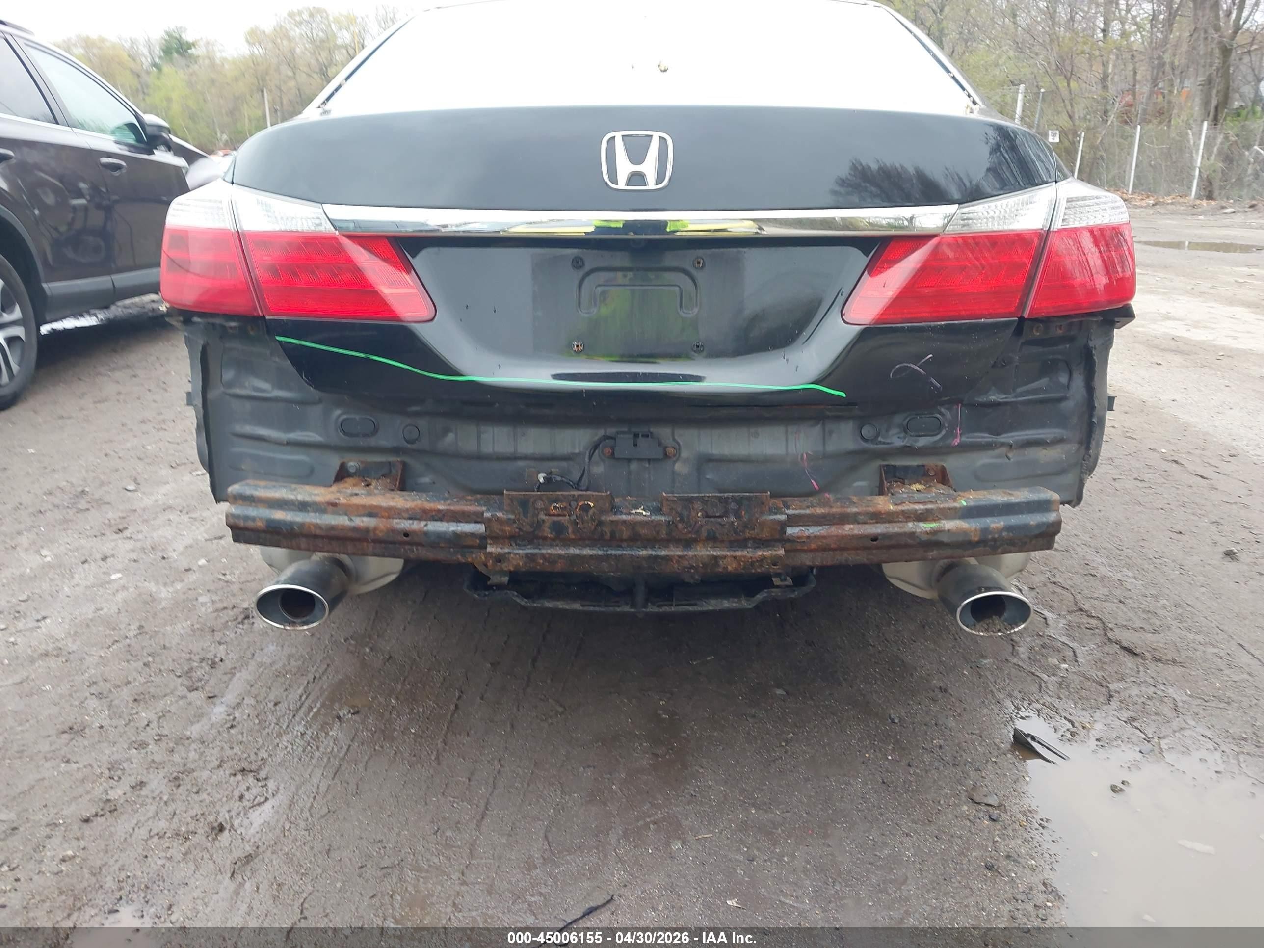 2013 Honda Accord Ex-l V-6 Black vin: 1HGCR3F87DA047691