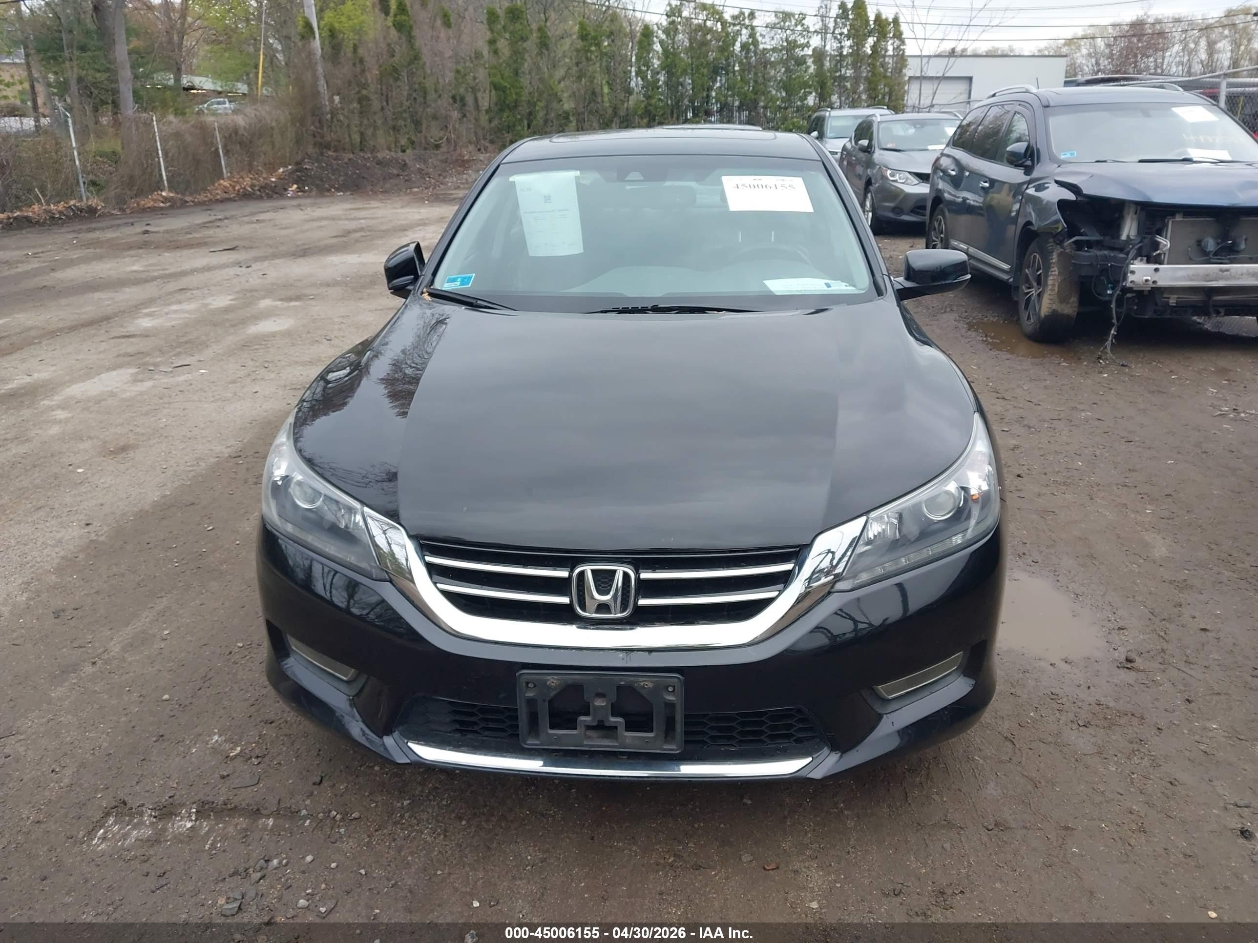 2013 Honda Accord Ex-l V-6 Black vin: 1HGCR3F87DA047691