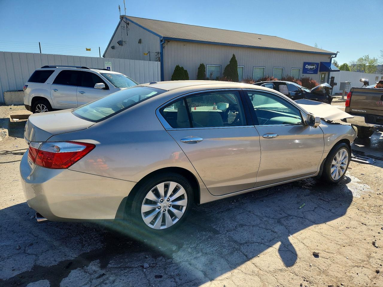 2013 Honda Accord Exl Cream vin: 1HGCR3F87DA049246