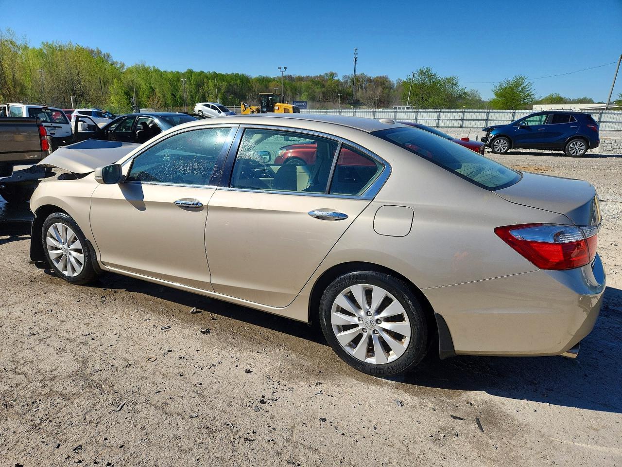 2013 Honda Accord Exl Cream vin: 1HGCR3F87DA049246