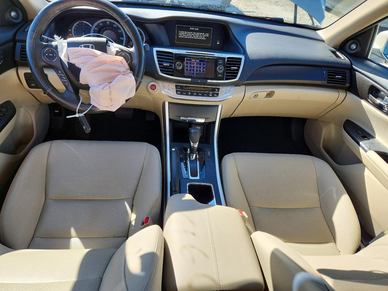 2013 Honda Accord Exl Cream vin: 1HGCR3F87DA049246