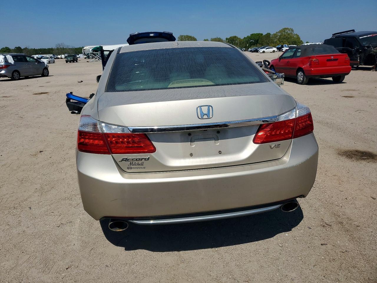 2014 Honda Accord Exl Cream vin: 1HGCR3F87EA021366