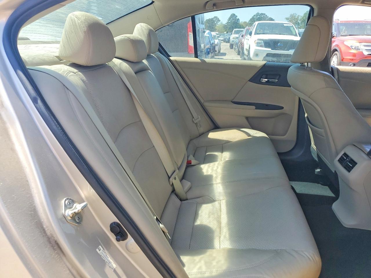 2014 Honda Accord Exl Cream vin: 1HGCR3F87EA021366