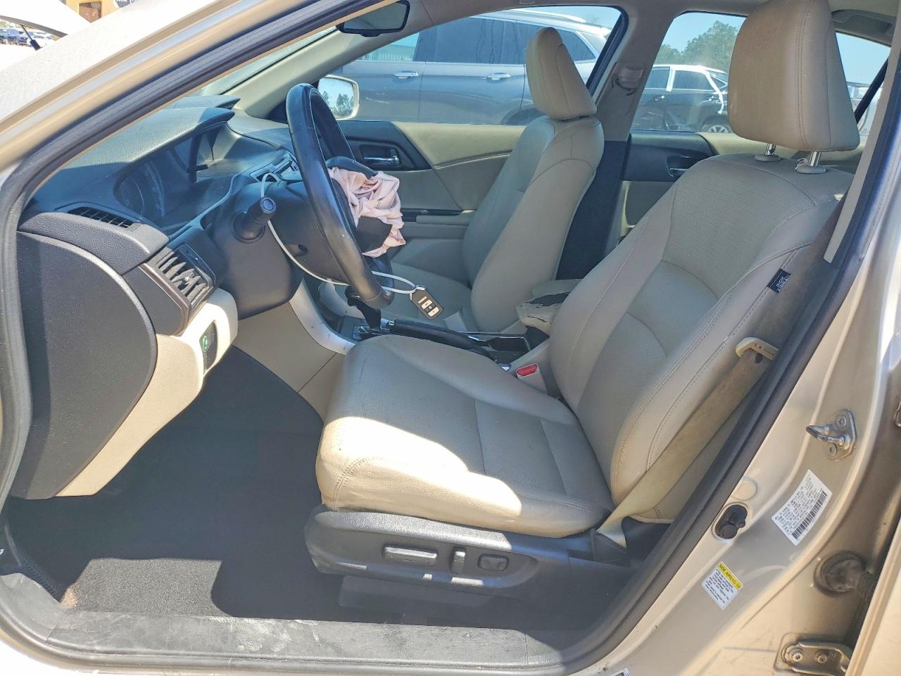 2014 Honda Accord Exl Cream vin: 1HGCR3F87EA021366