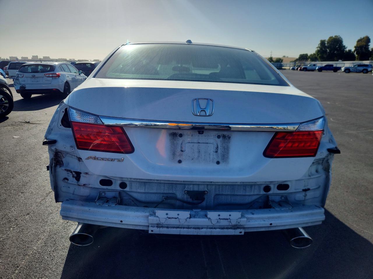 2014 Honda Accord Exl White vin: 1HGCR3F87EA023036