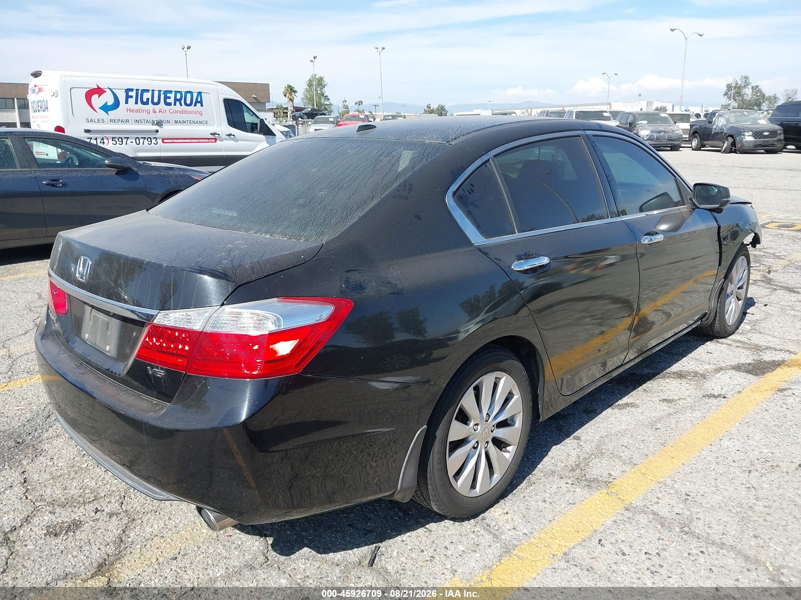 2014 Honda Accord Ex-l V-6 Black vin: 1HGCR3F87EA026468