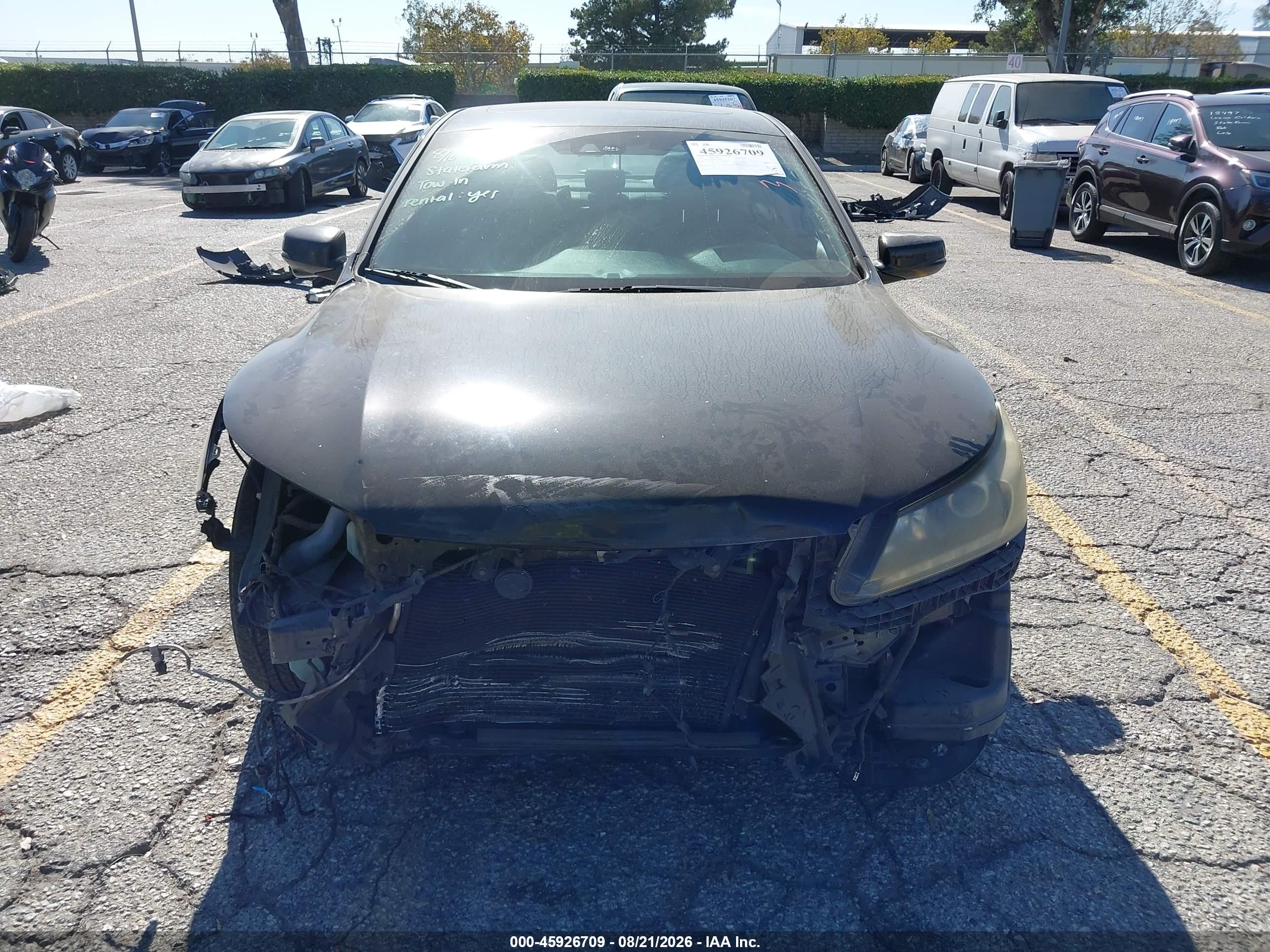 2014 Honda Accord Ex-l V-6 Black vin: 1HGCR3F87EA026468
