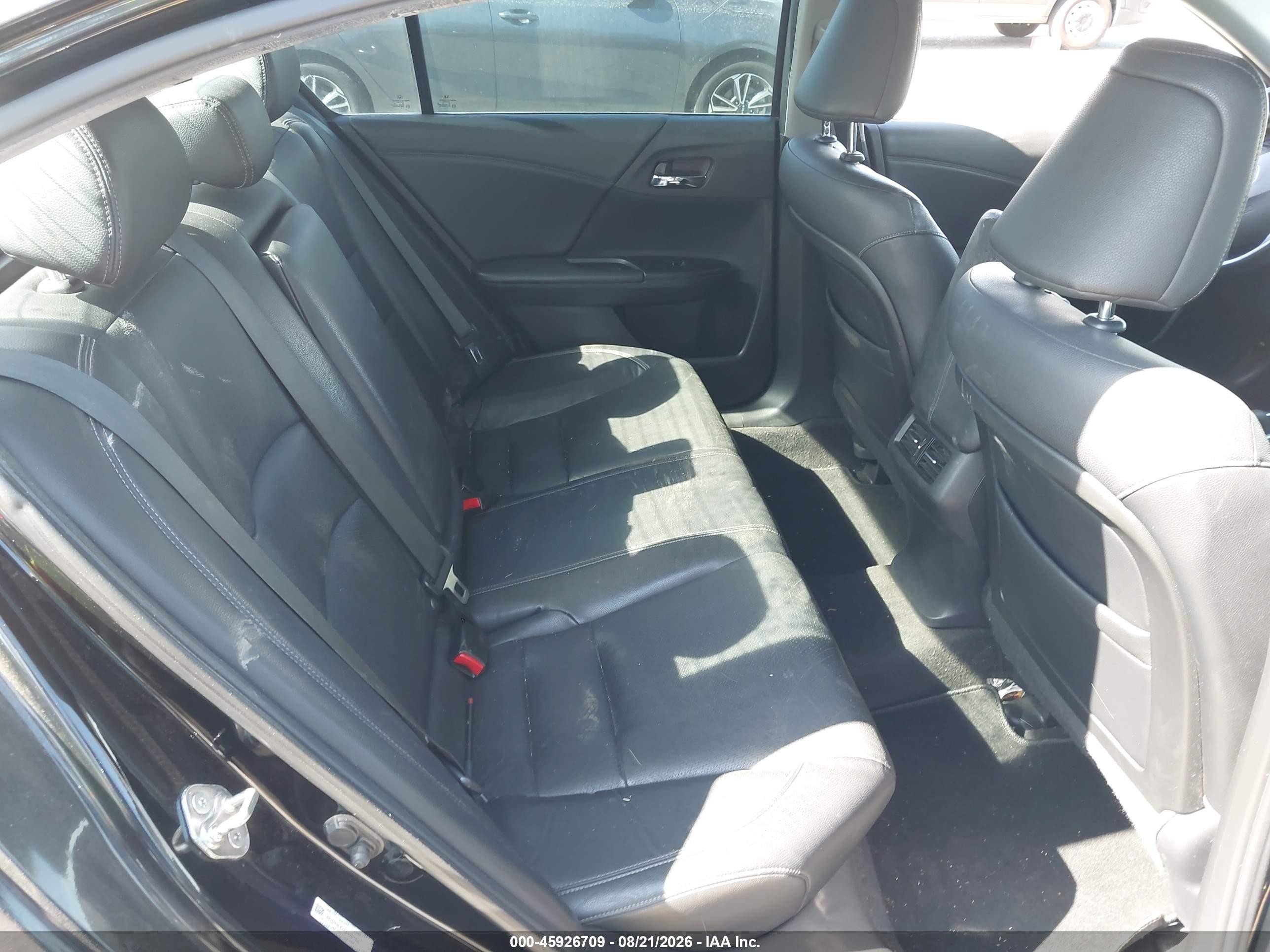 2014 Honda Accord Ex-l V-6 Black vin: 1HGCR3F87EA026468