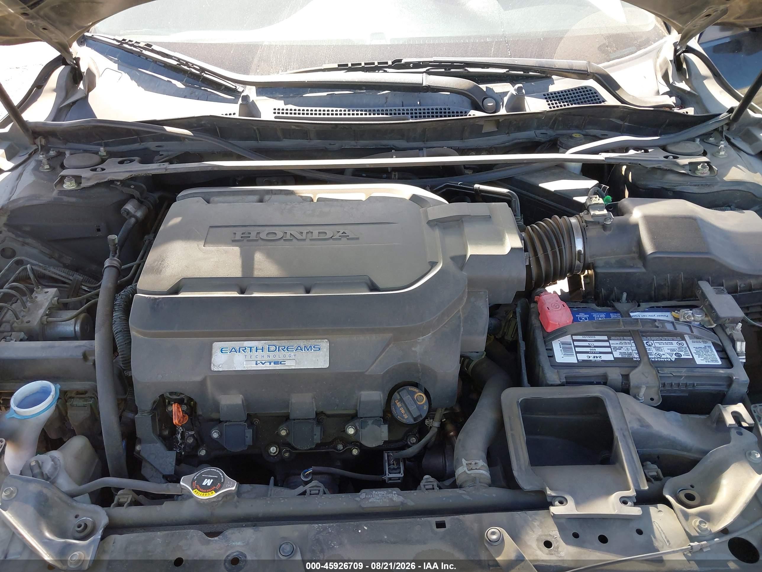 2014 Honda Accord Ex-l V-6 Black vin: 1HGCR3F87EA026468