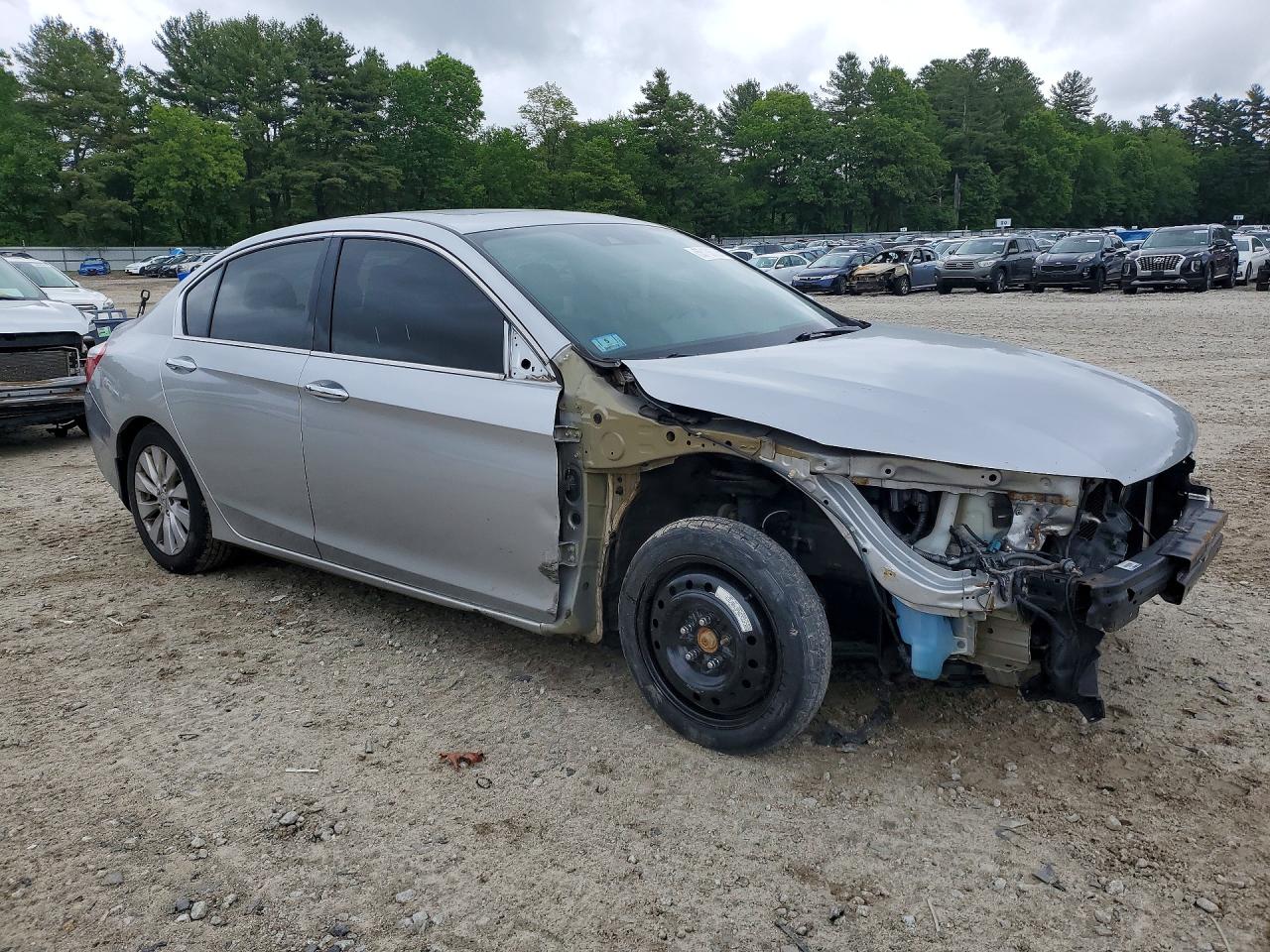 2014 Honda Accord Exl Серебряный vin: 1HGCR3F87EA028804
