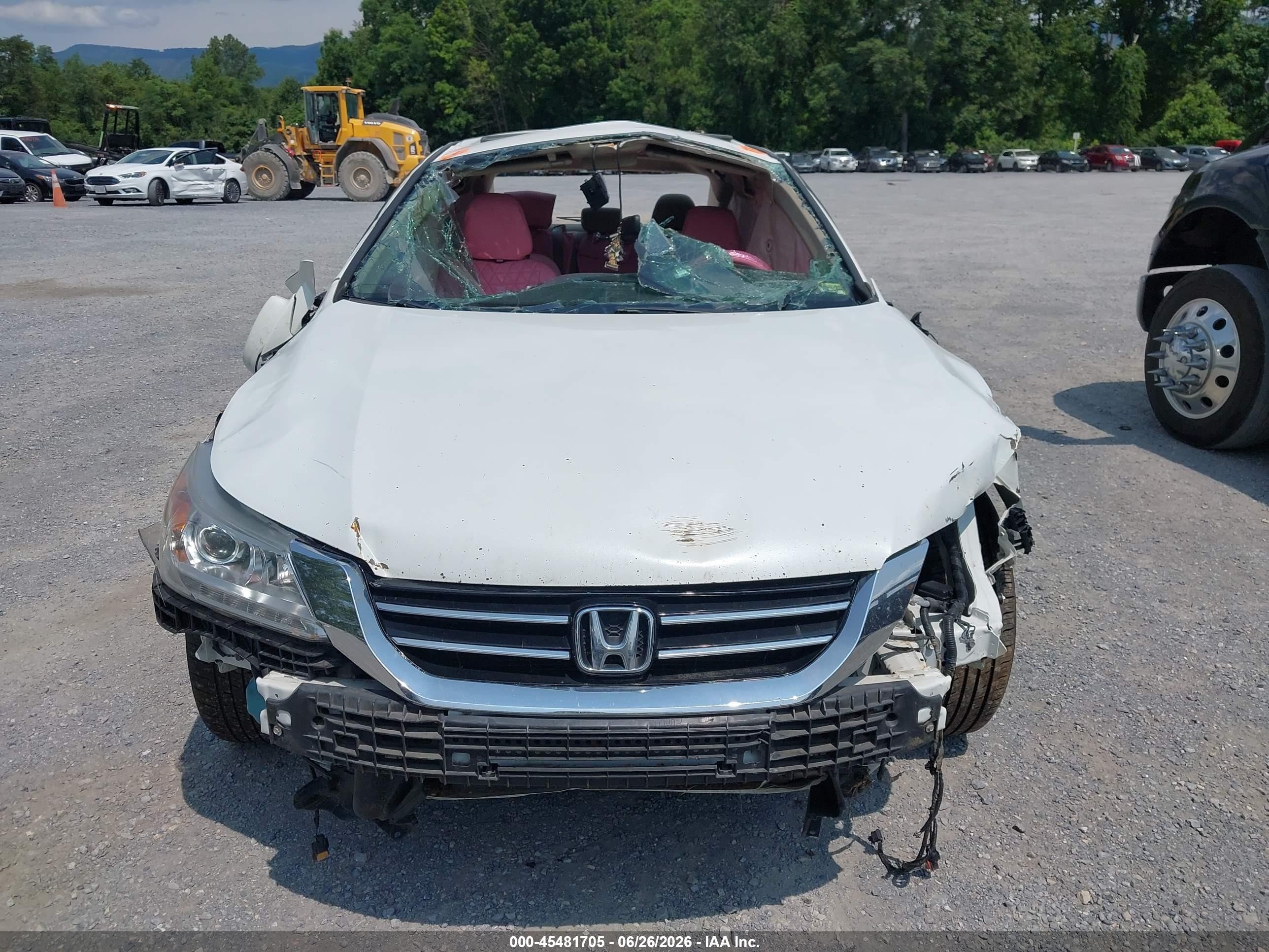 2014 Honda Accord Ex-l V-6 Белый vin: 1HGCR3F87EA032965