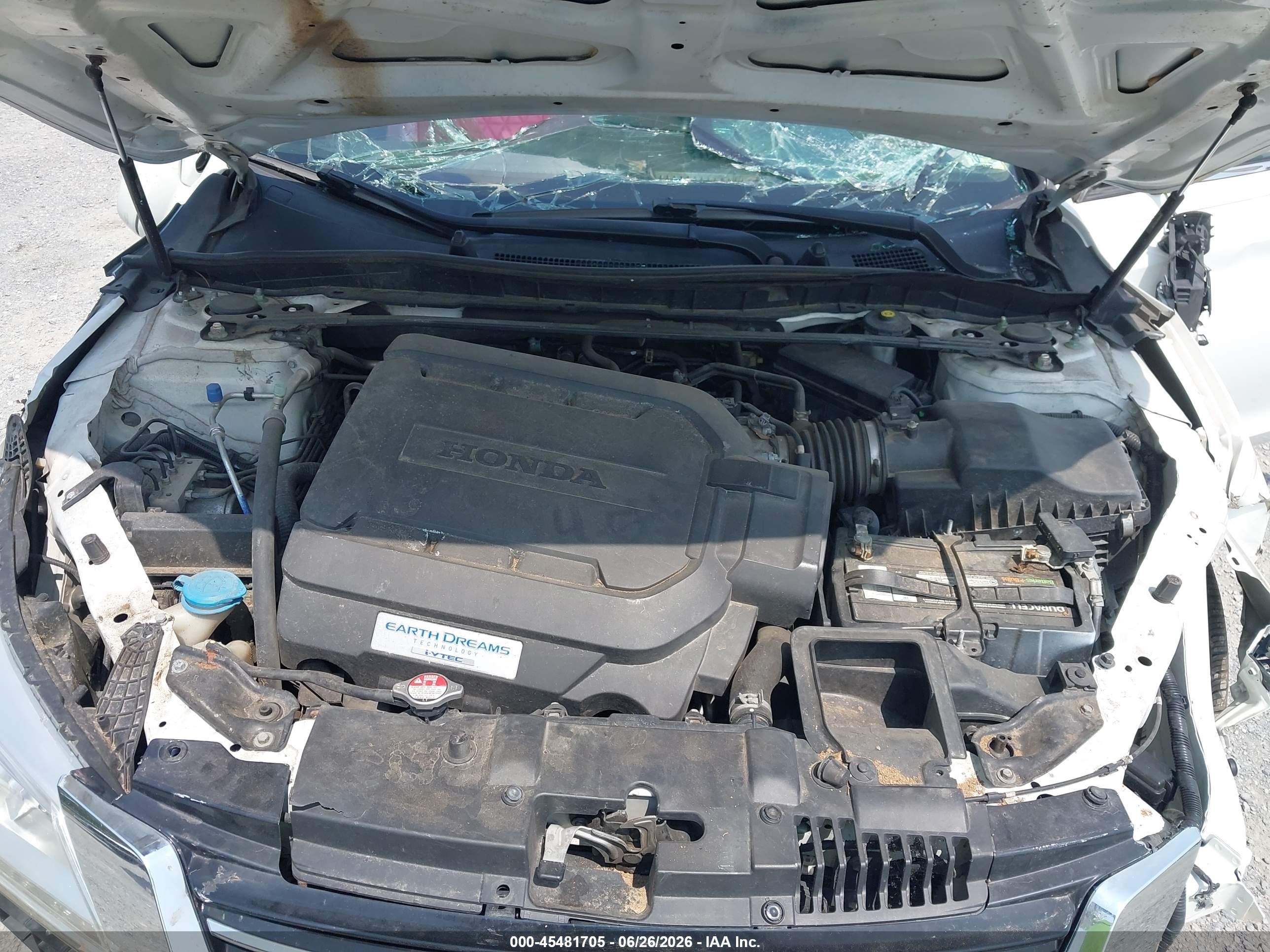 2014 Honda Accord Ex-l V-6 Белый vin: 1HGCR3F87EA032965