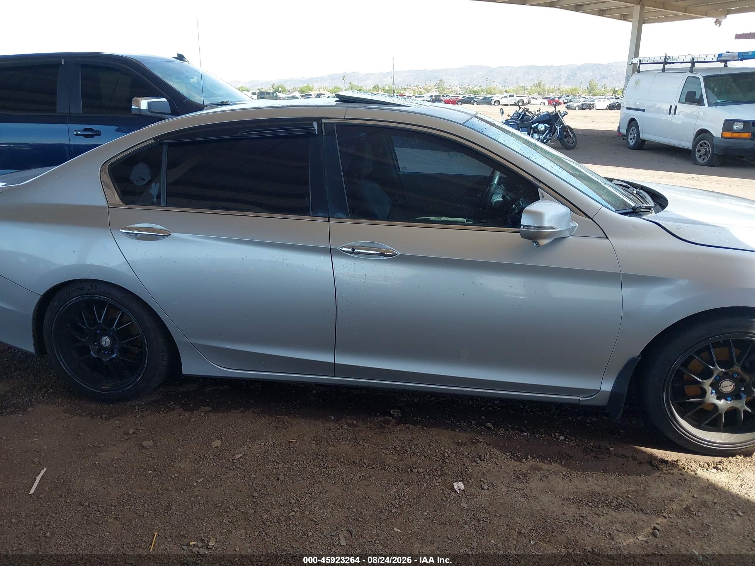 2014 Honda Accord Ex-l V-6 Gray vin: 1HGCR3F87EA042931