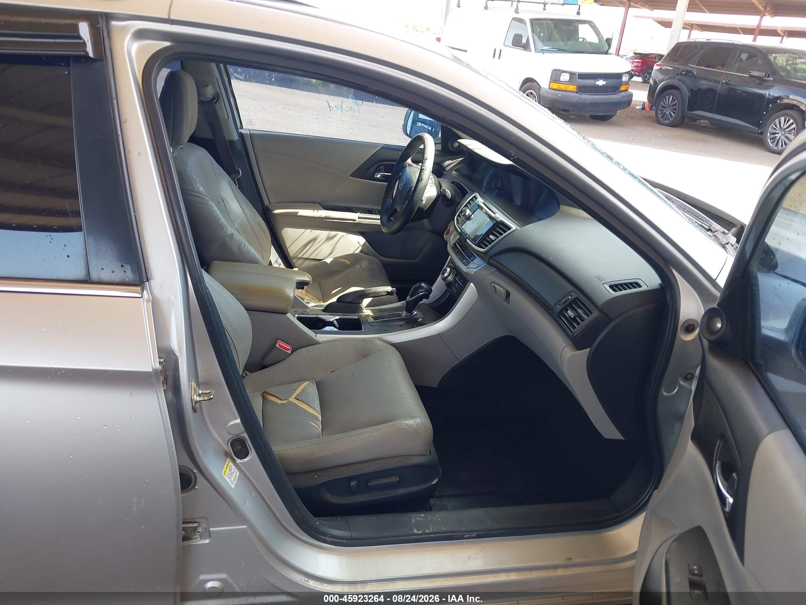 2014 Honda Accord Ex-l V-6 Gray vin: 1HGCR3F87EA042931