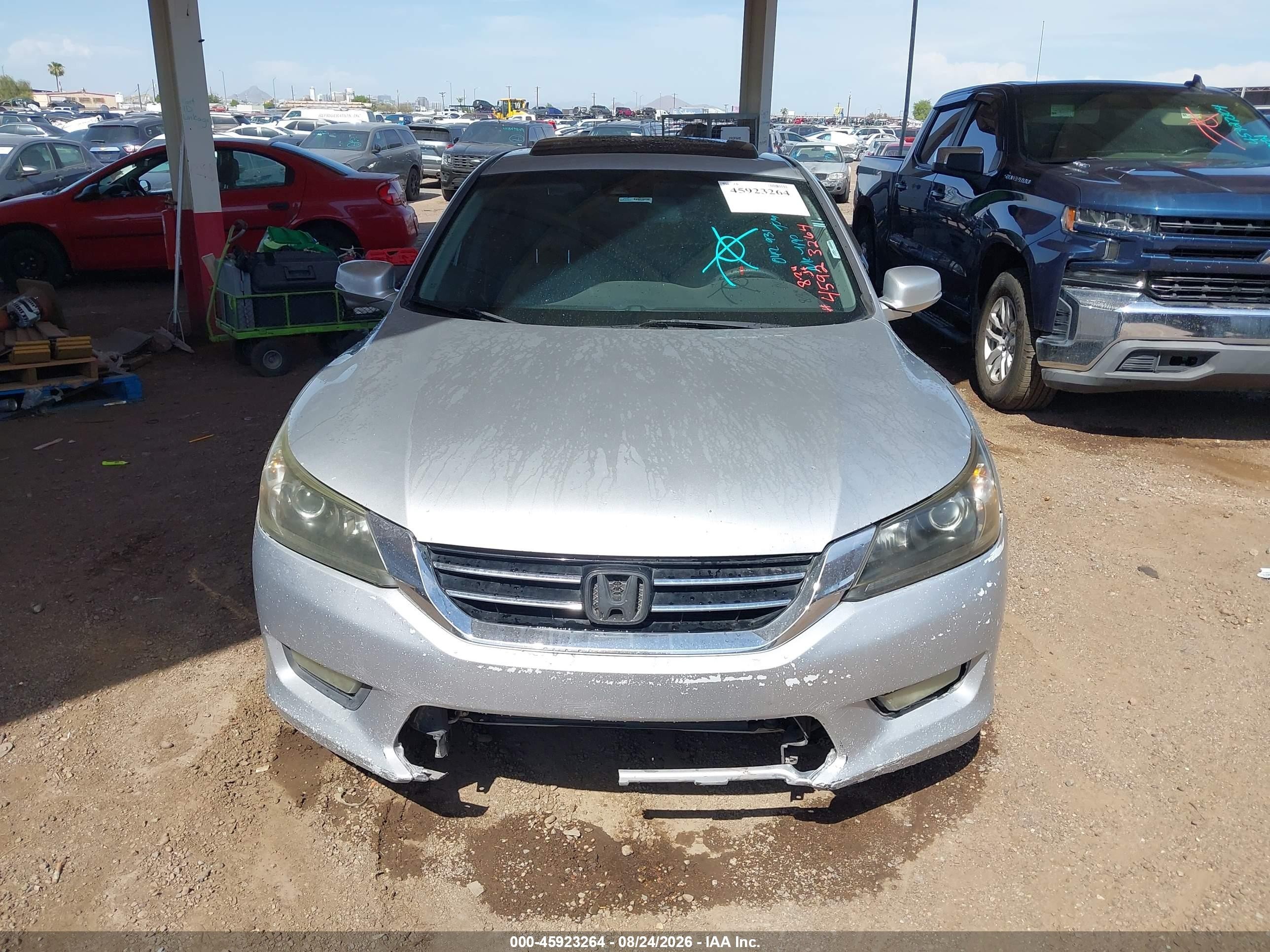 2014 Honda Accord Ex-l V-6 Gray vin: 1HGCR3F87EA042931