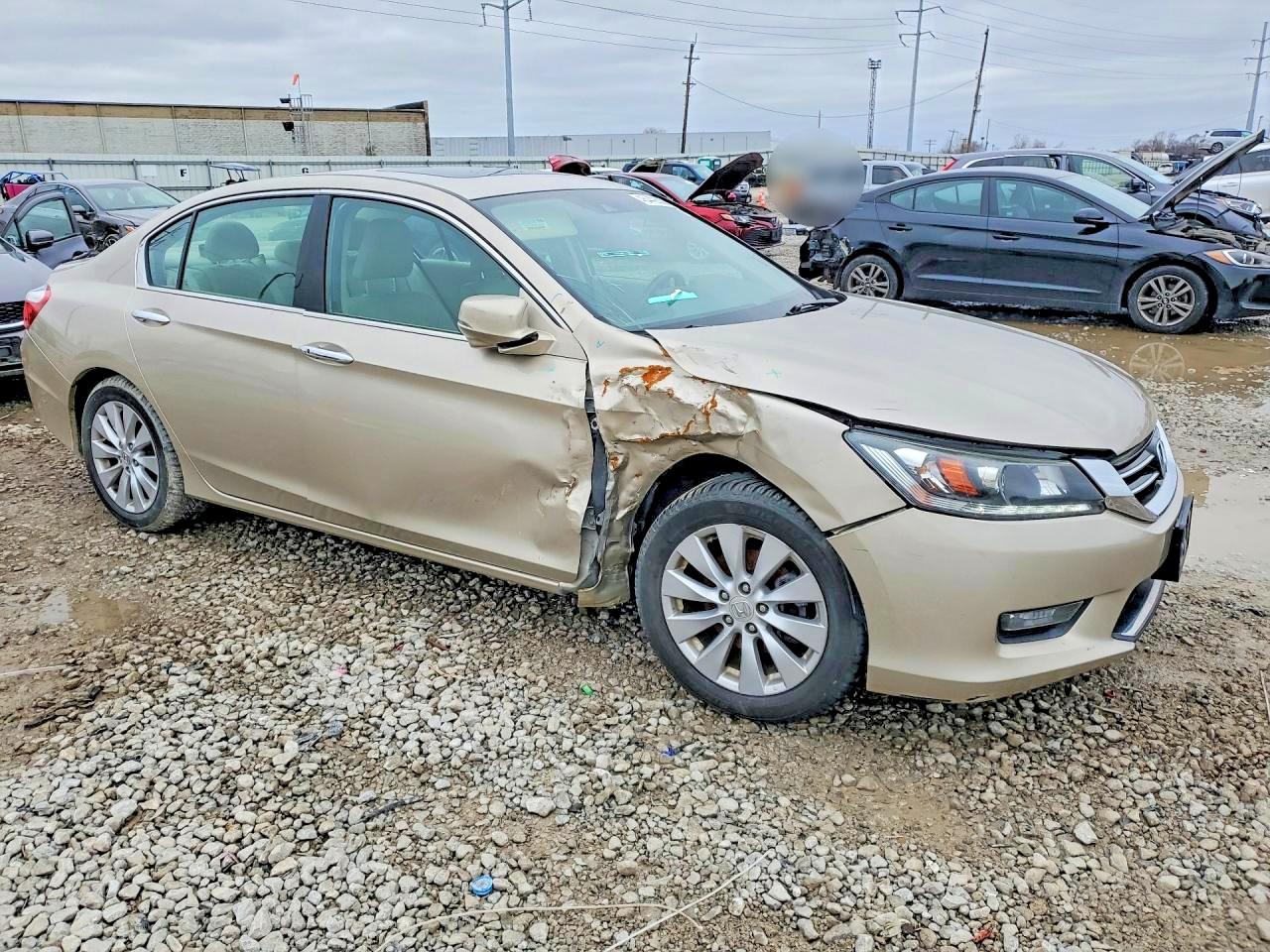 2015 Honda Accord Exl Gold vin: 1HGCR3F87FA000874