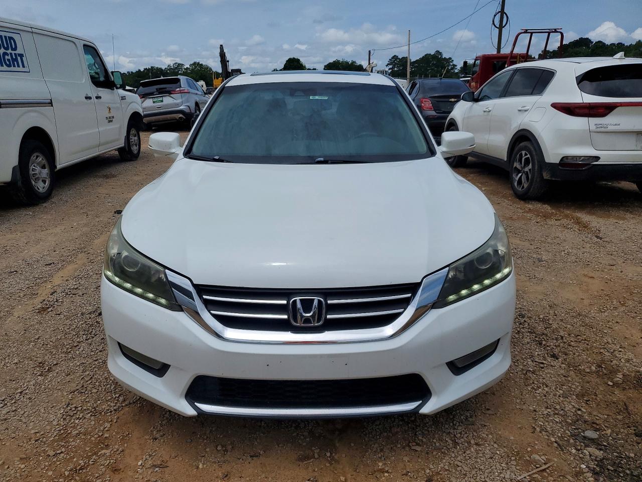 2015 Honda Accord Exl Белый vin: 1HGCR3F87FA002723