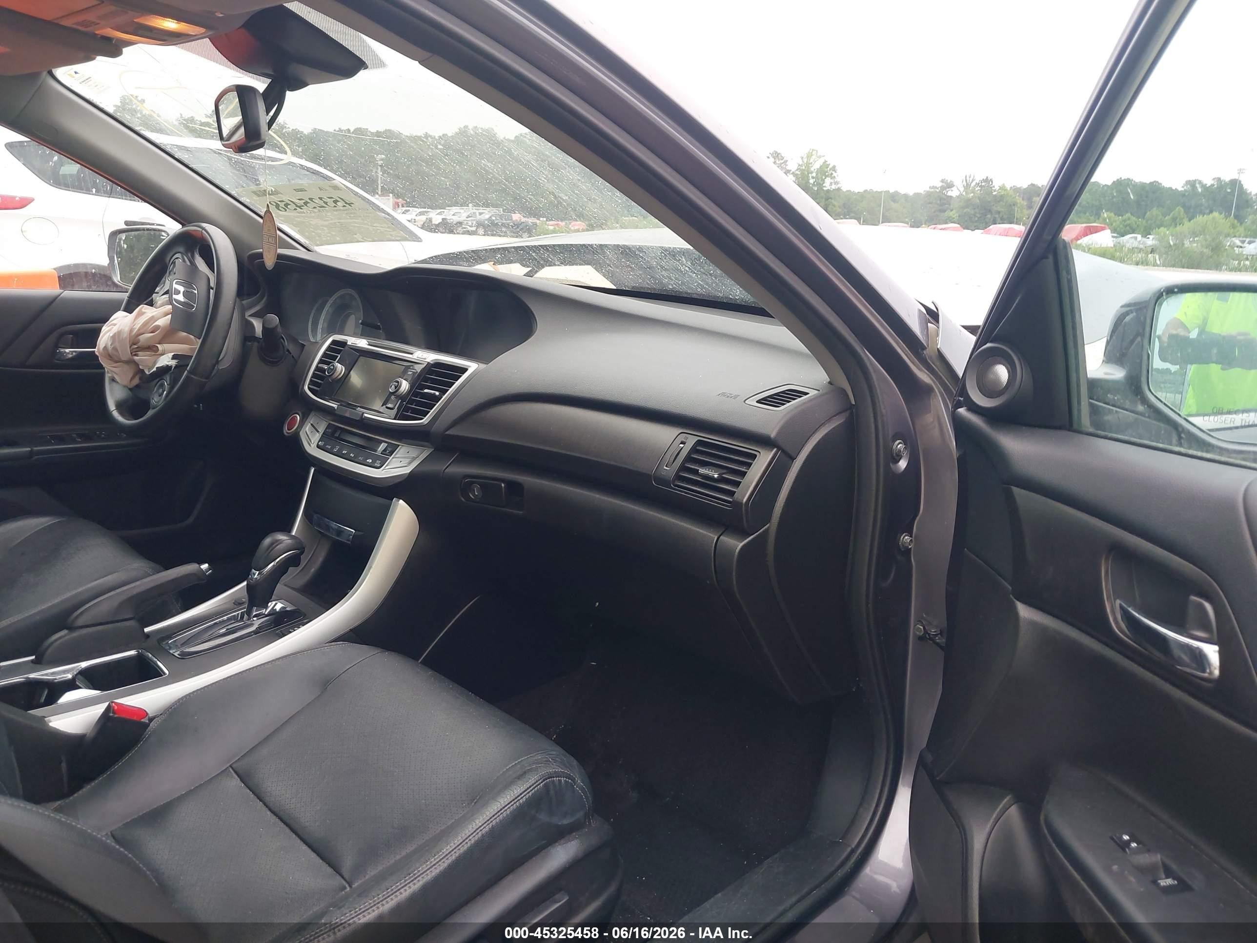 2015 Honda Accord Ex-l V-6 Gray vin: 1HGCR3F87FA004200