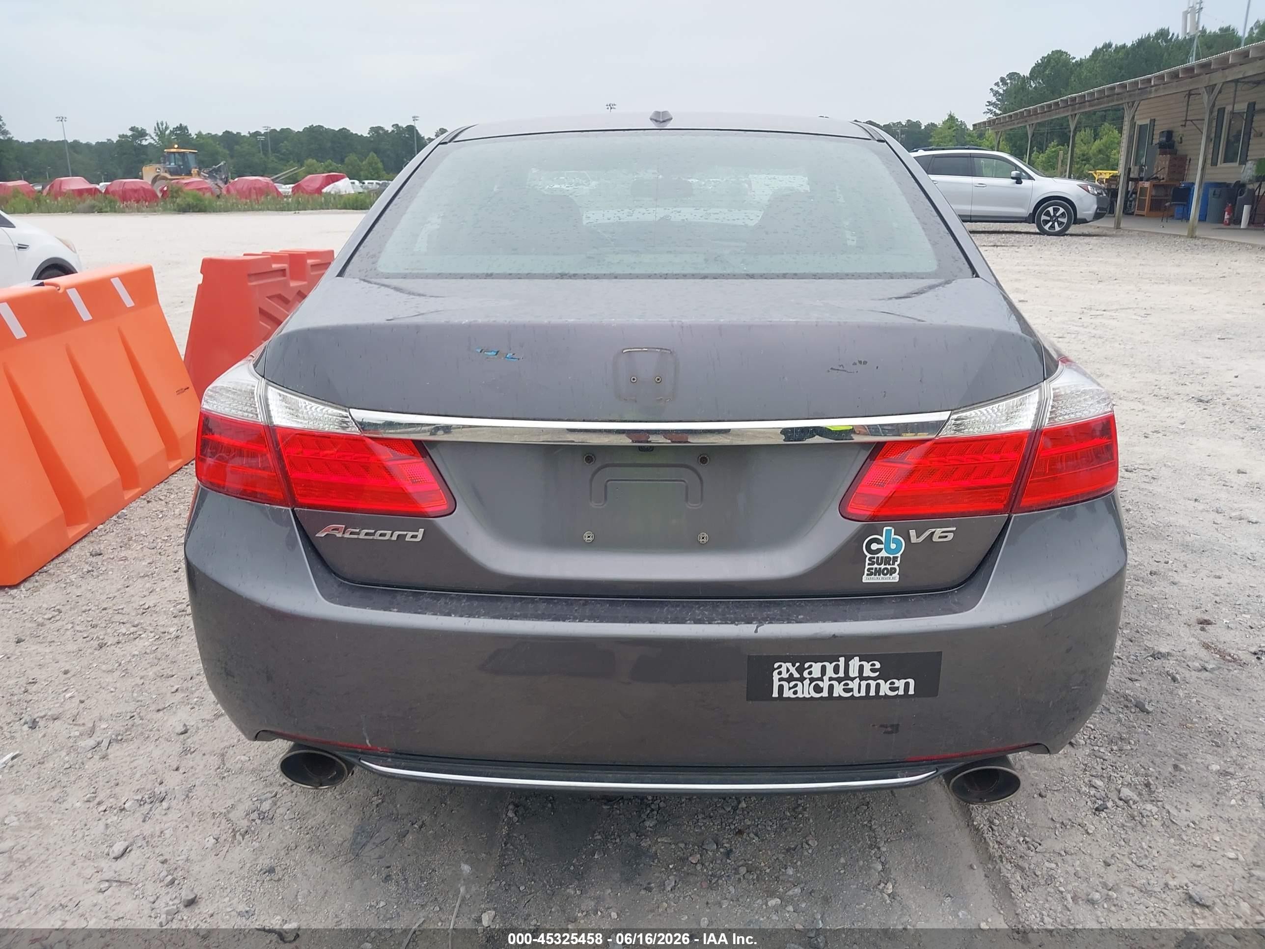 2015 Honda Accord Ex-l V-6 Gray vin: 1HGCR3F87FA004200