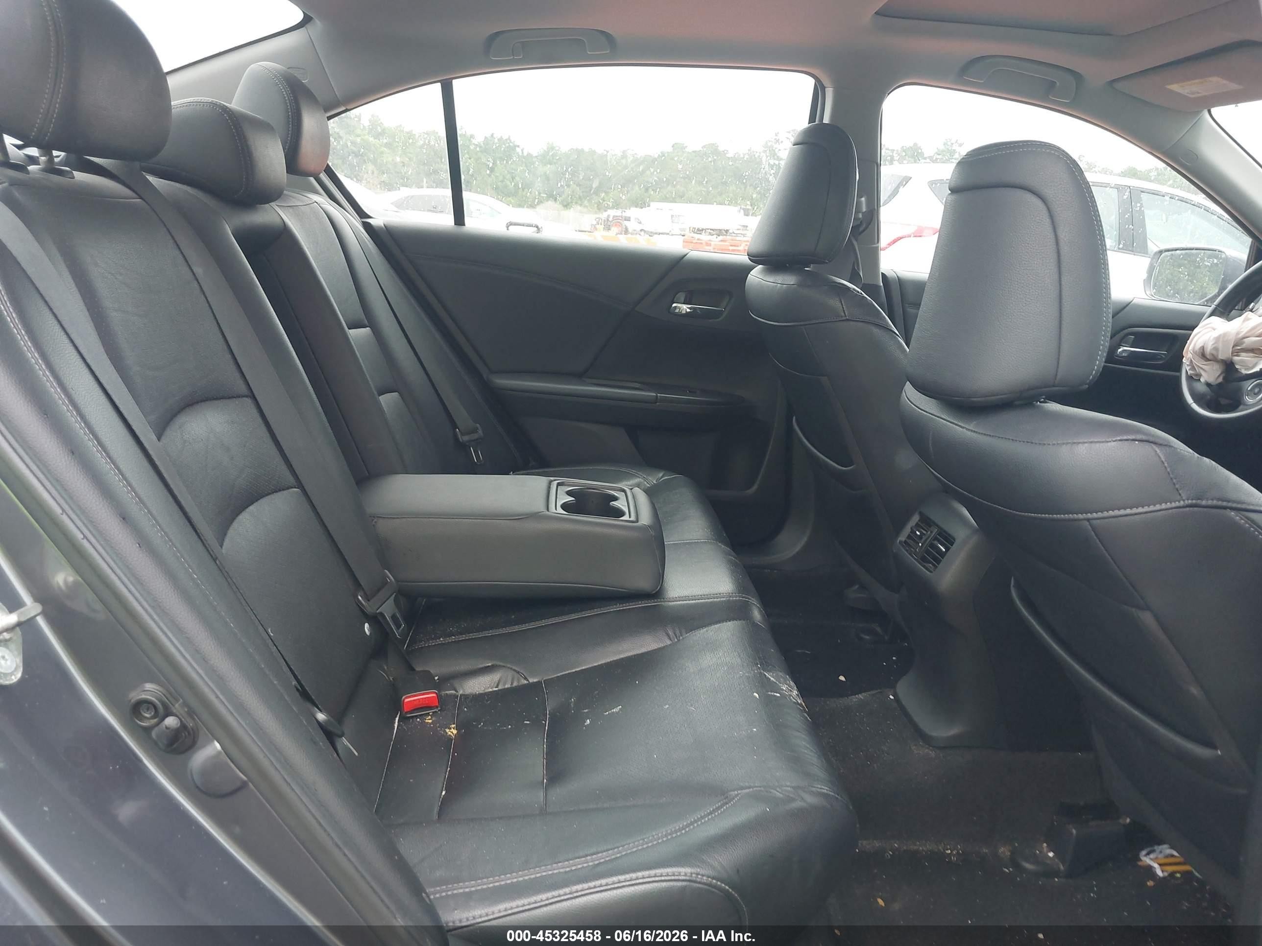 2015 Honda Accord Ex-l V-6 Gray vin: 1HGCR3F87FA004200