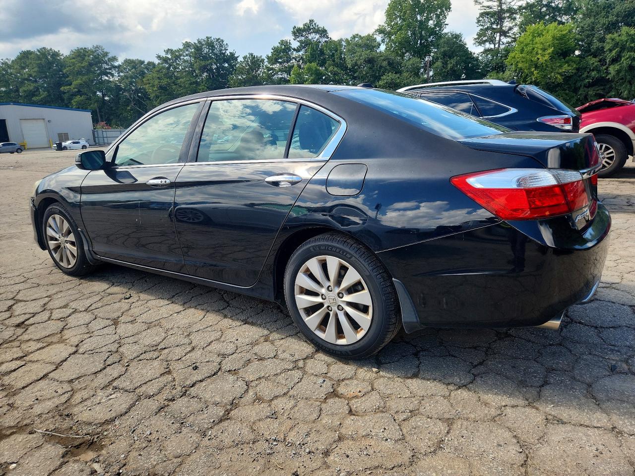 2015 Honda Accord Exl Черный vin: 1HGCR3F87FA005637